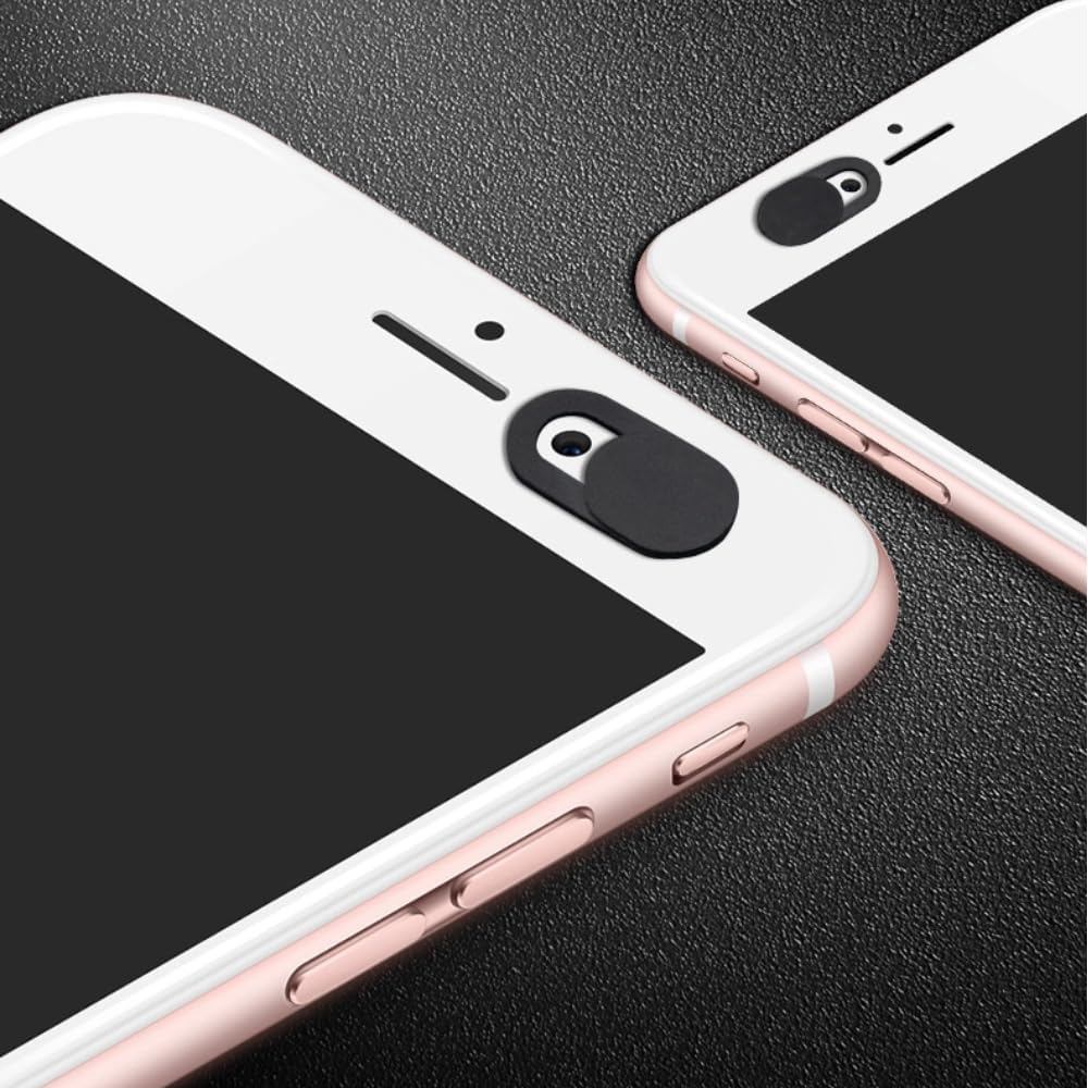 Poemtian 8Pcs Webcam Cover Camera Cover Protect Your Privacy Security,Protection from Dust and Dirt Slide Ultra Thin Mobile Phone Camera Blocker for Smartphone Laptop Desktop Computer PC Tablet (White) image number 1