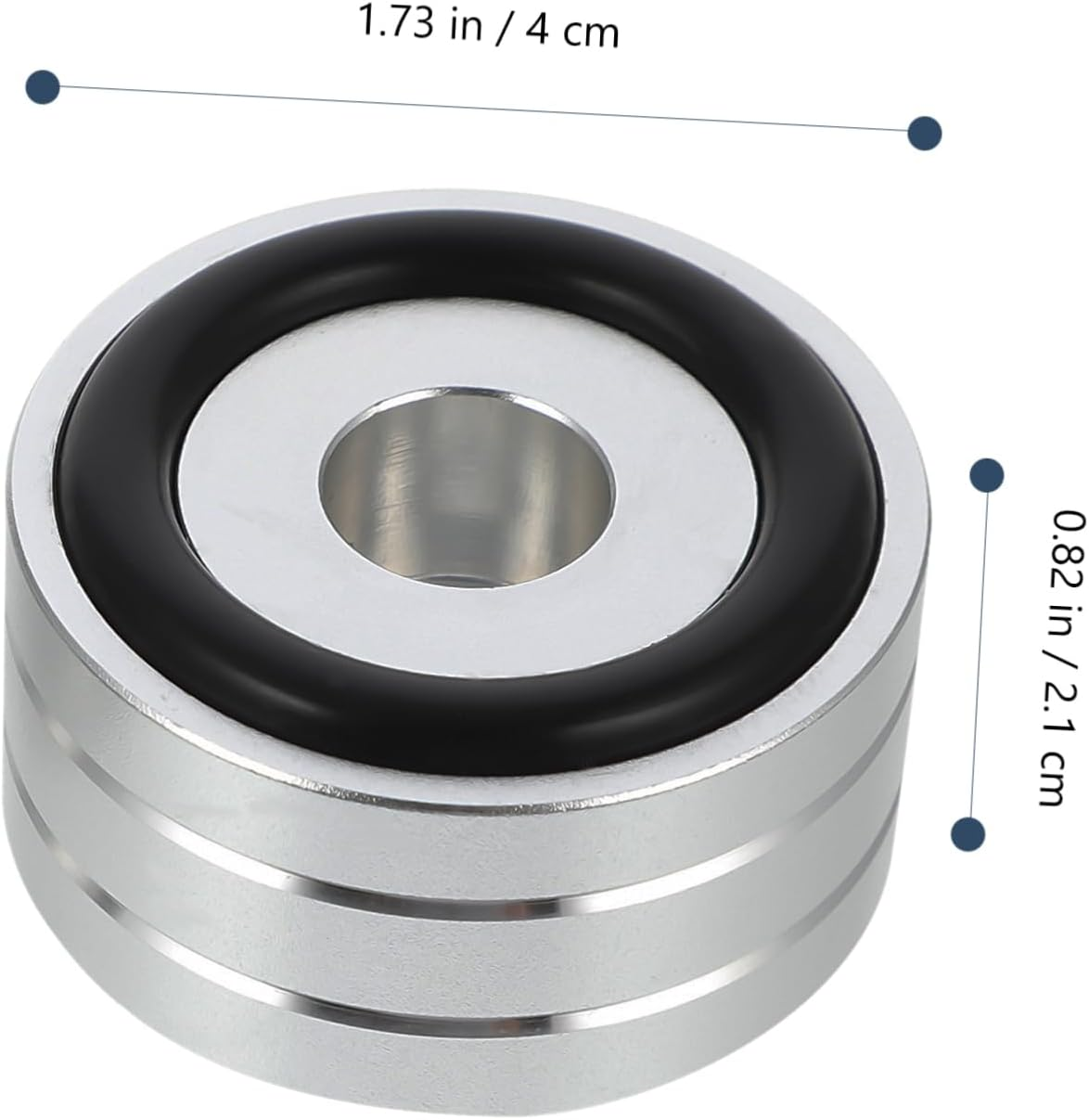 FONDOTIN anti Vibration Speaker Feet Pads and Amplifier Base Pads for Hifi Audio Equipment, Aluminium Alloy Small Size Silver 2Pcs, Vibration Isolation for Home Audio Systems image number 6