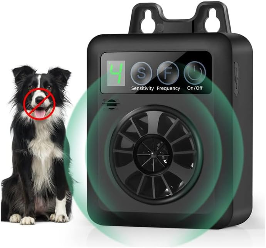 Rechargeable Dog Barking Control Devices Waterproof 50Ft Ultrasonic Dog Bark Deterrent with 4 Levels Sonic anti Bark Device for Dogs image number 5