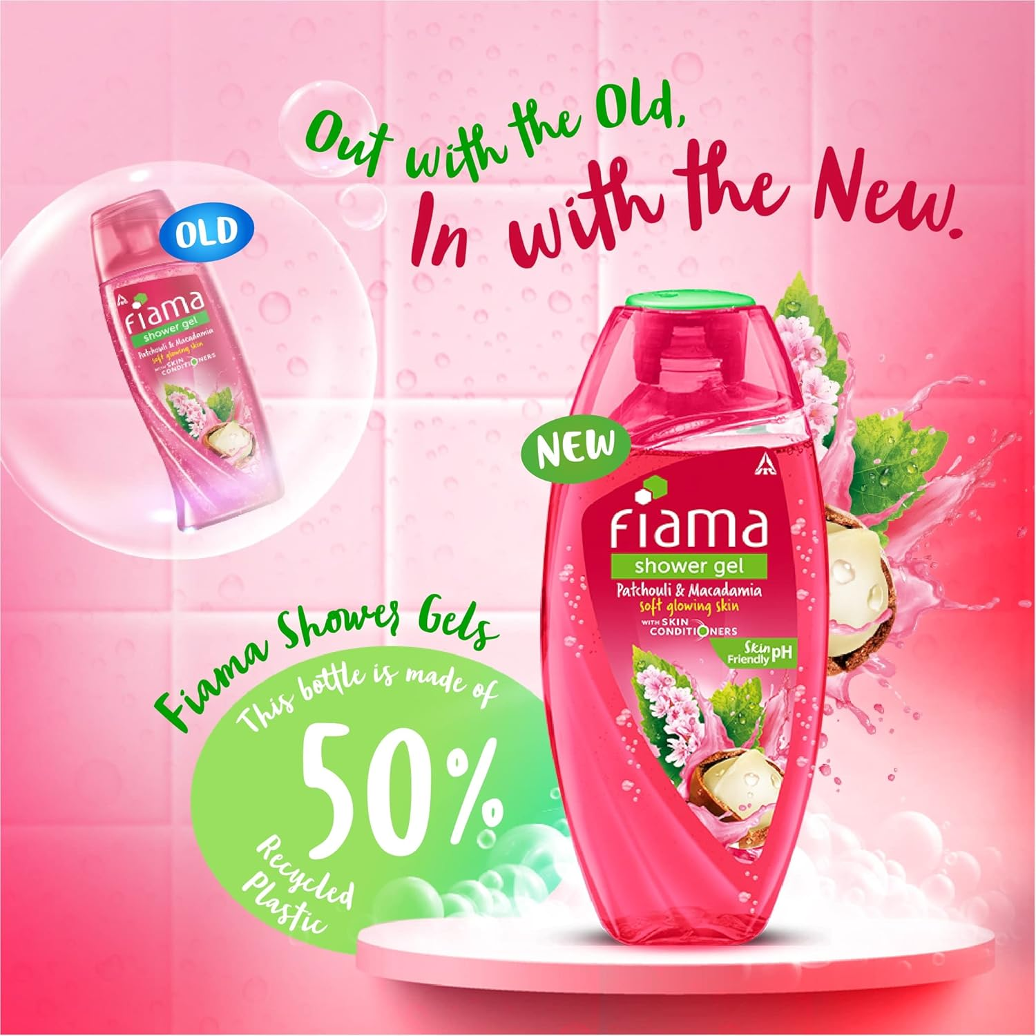 Fiama Di Wills Patchouli and Macadamia Pure Indulgence Shower Gel, 250Ml image number 3