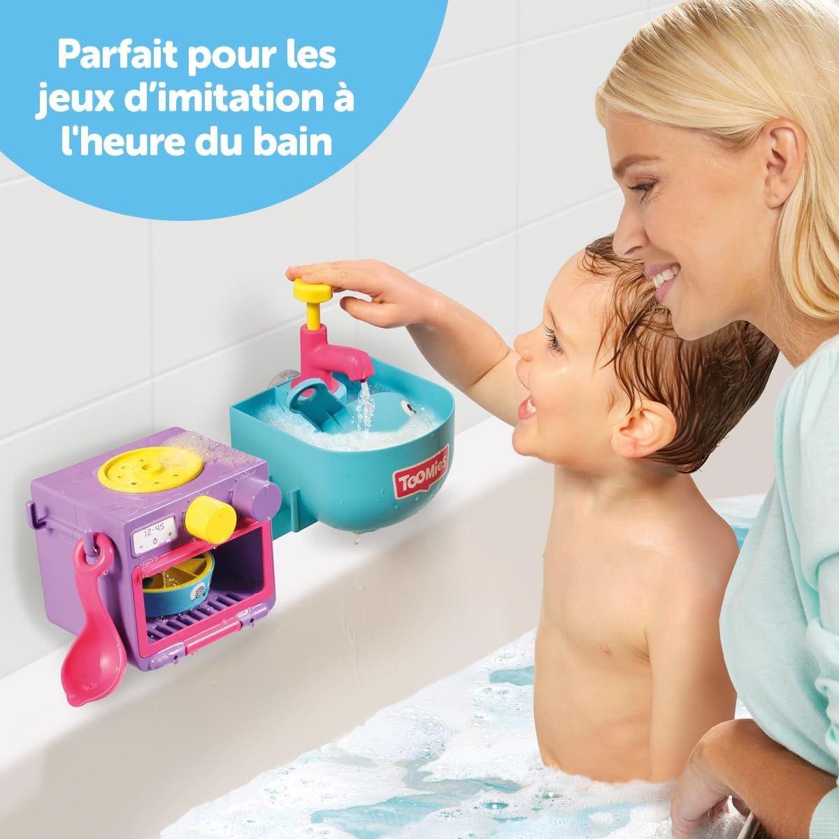 Tomy Toomies Bubble and Bake Bathtime Kitchen Toys image number 5