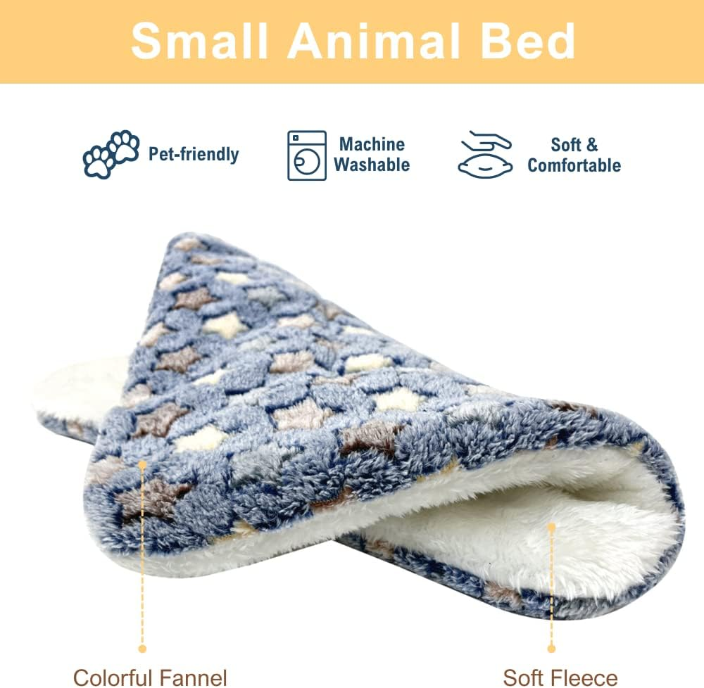 5 Pcs Guinea Pig Beds Soft&Warm Hamster House Rabbit Bunny Accessories Ferret Hedgehog Chinchilla Squirrel Supplies Small Animal Sleep Pad image number 5