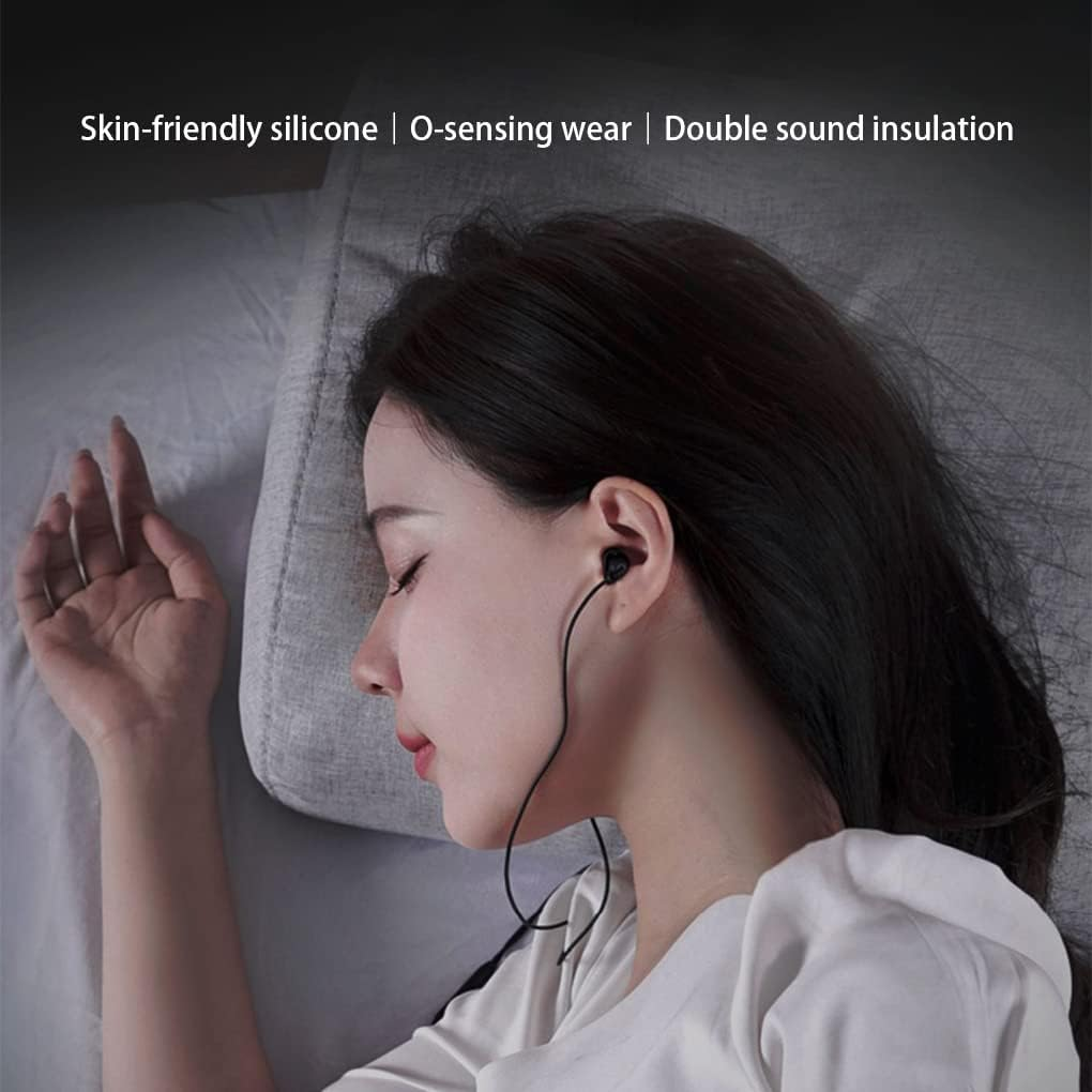Anti-Noise Sleeping Headphones with Microphone Button Control Headset Noise Cancelling Earphone Supply Household, Double 3.5Mm Black - Double 3.5Mm White image number 2