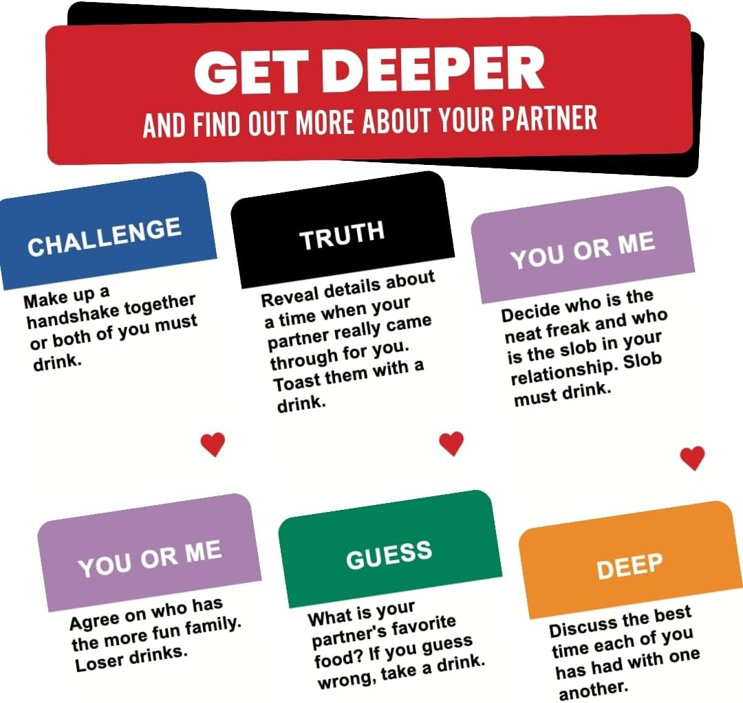 Do or Drink Date Night - Couples Games for Adults - Fun Drinking Games with 250 Cards - Great Couples Gift Ideas and Fun Couples Card Games for Adults image number 1