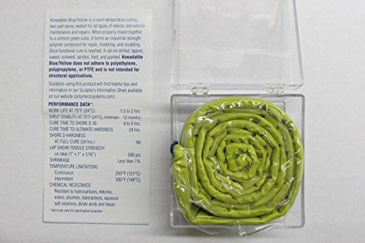 Blue/Yellow Epoxy Putty Tape 90Cm Green Stuff image number 2