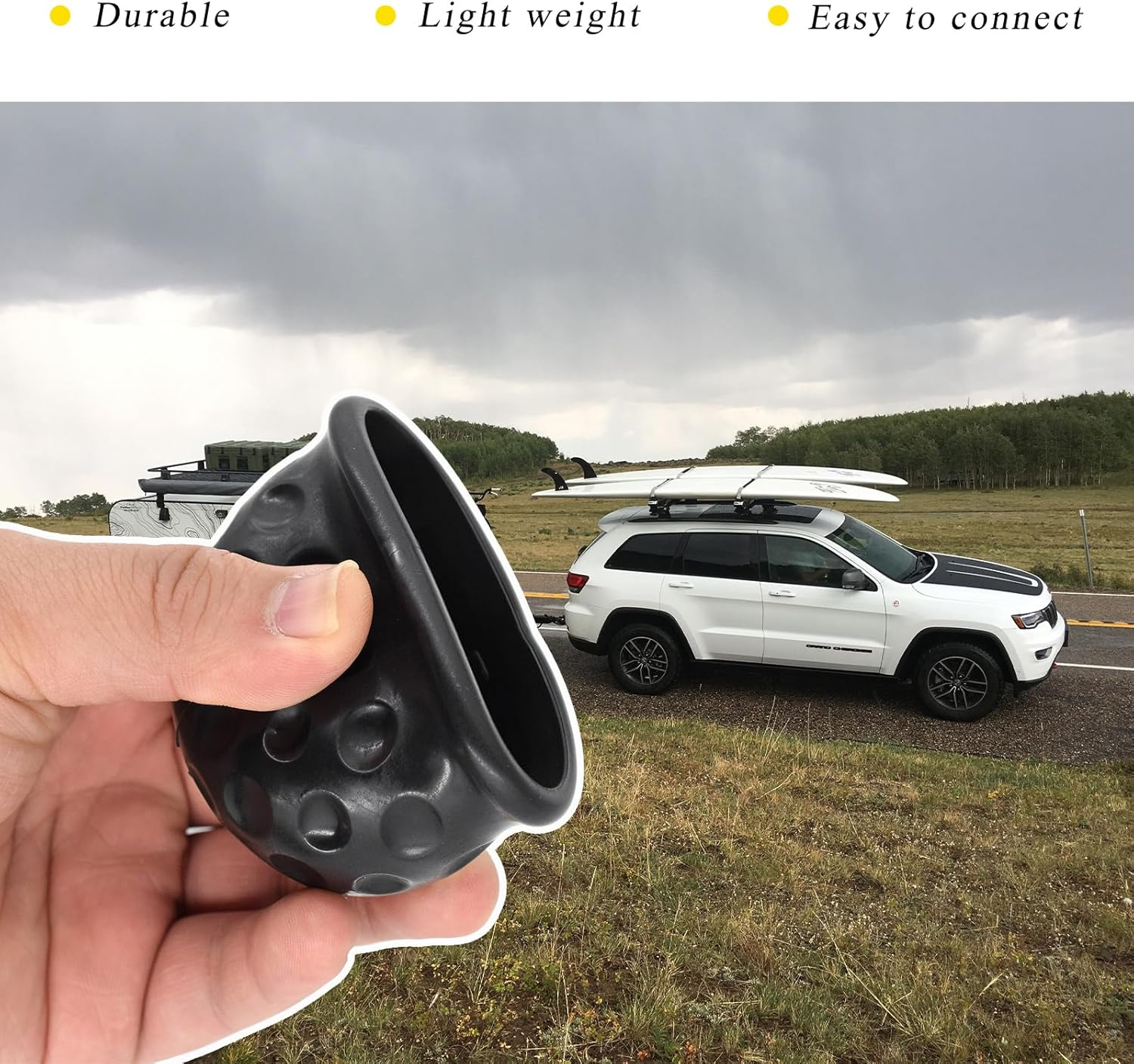 Povtii 4 PCS Trailer Ball Cover, 2-Inch Rustproof Rubber Car Towing Hitch Ball Protection Cap, Waterproof & Dustproof Tow Ball Sleeve for Truck RV, Replacement Car Accessories (Red) - Red image number 6