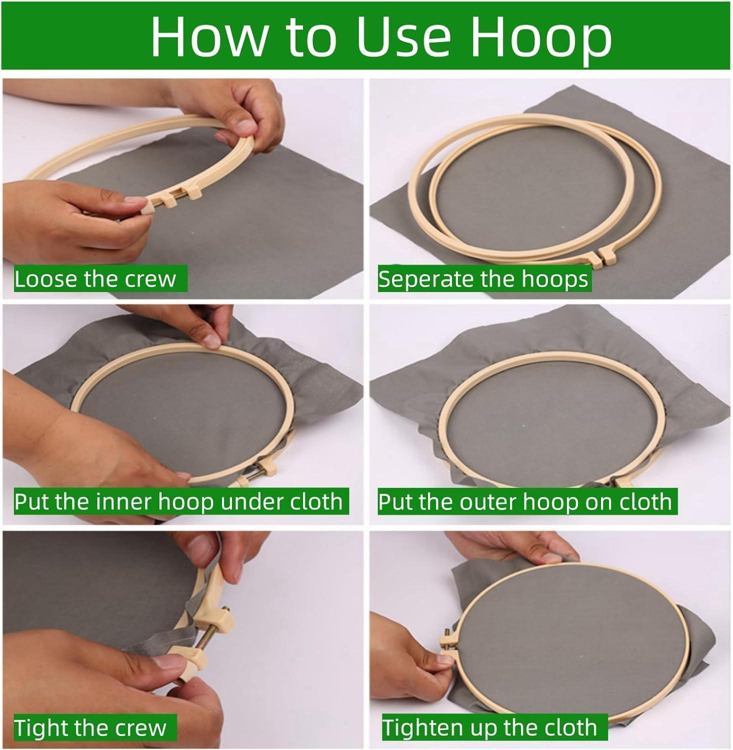 DIY Punch Needle Kits for Beginners Cute Cartoon Koala Portrait with Hoop Embroidery Punch Needle Starter Craft Set Easy for Adults Festival Gift and Decoration 20X20Cm image number 5