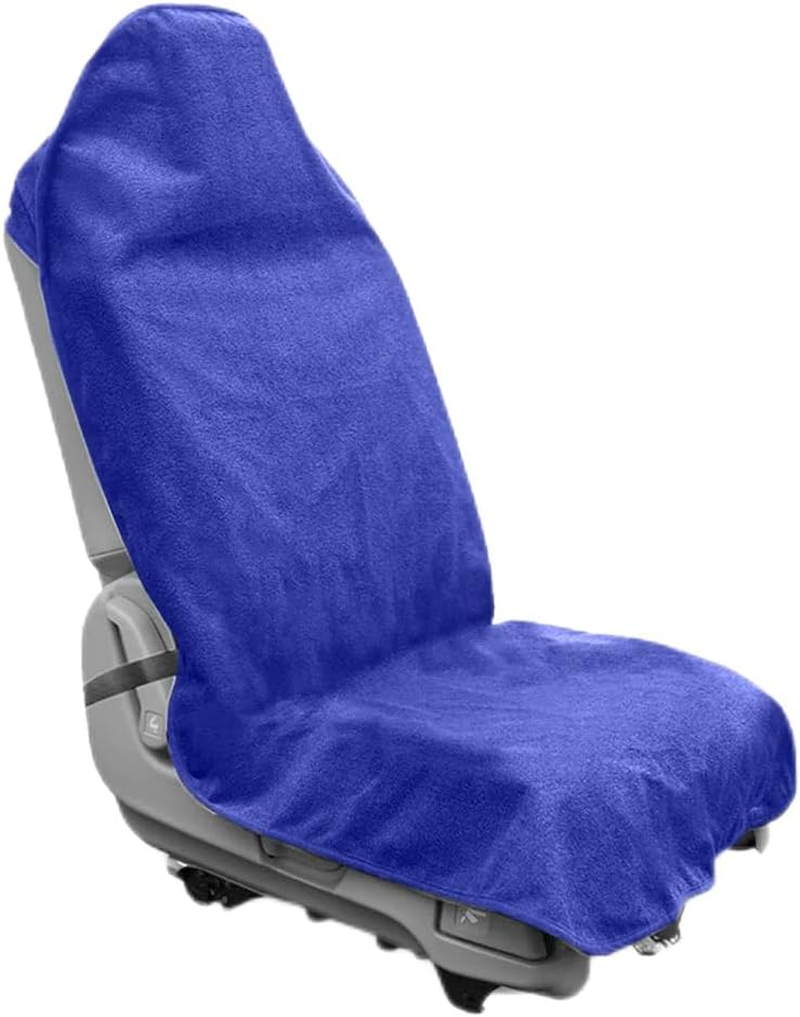 Waterproof Sweat Towel Car Seat Cover Sweat Carseat Protector,Perfect for Universal Anti-Slip Car SUV Seat, Great for Post Gym Workout, Running, Swimming, Beach and Hiking (Blue)