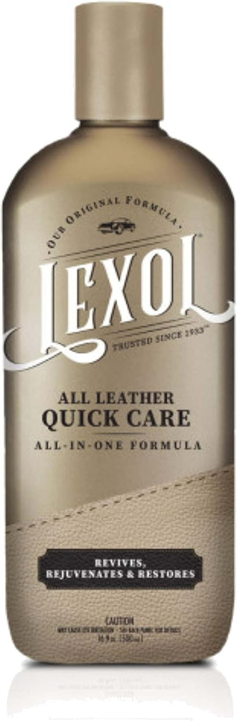 Lexol All Leather Care Fast Acting All-In-One Formula, Use on Furniture, Car Interior, Shoes, Handbags, Black, 4.22 Fl Oz (Pack of 4)