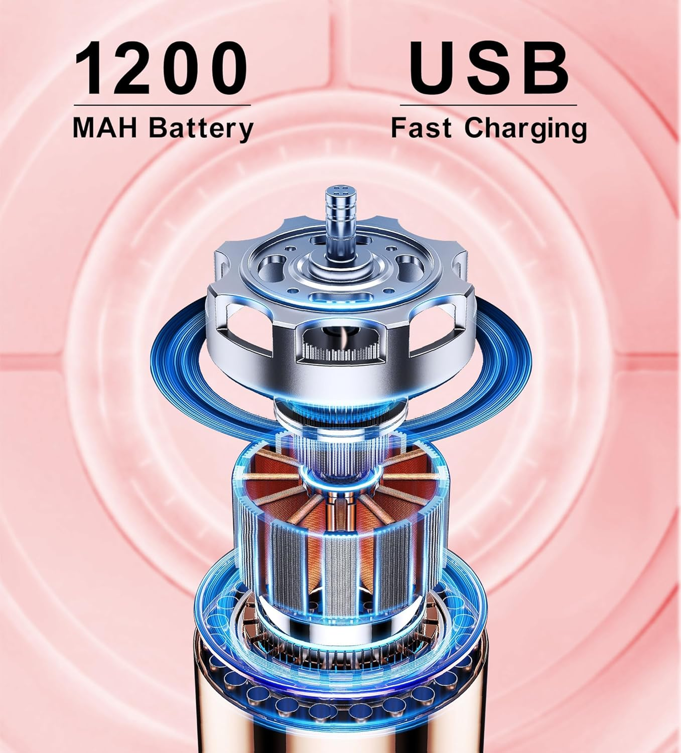 YBVABE Electric Makeup Brush Cleaner and Dryer &ndash; Rechargeable Automatic Brush Cleaning Machine for Deep Cleaning and Fast Drying All Types of Makeup Brush Types image number 1