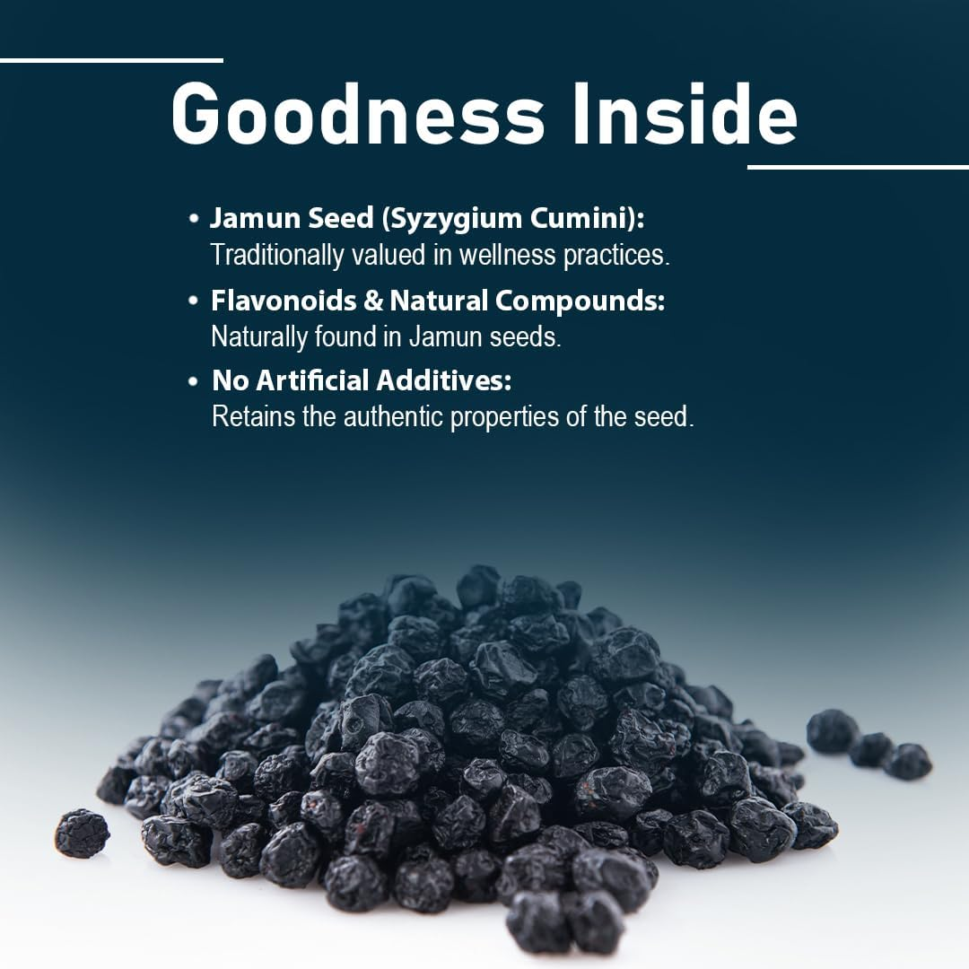 Jamun Seed Tablets by Mi Nature | 90 Tablets, 1000 Mg | 45 Days Supply | Jamun Tablets | Vegan image number 3