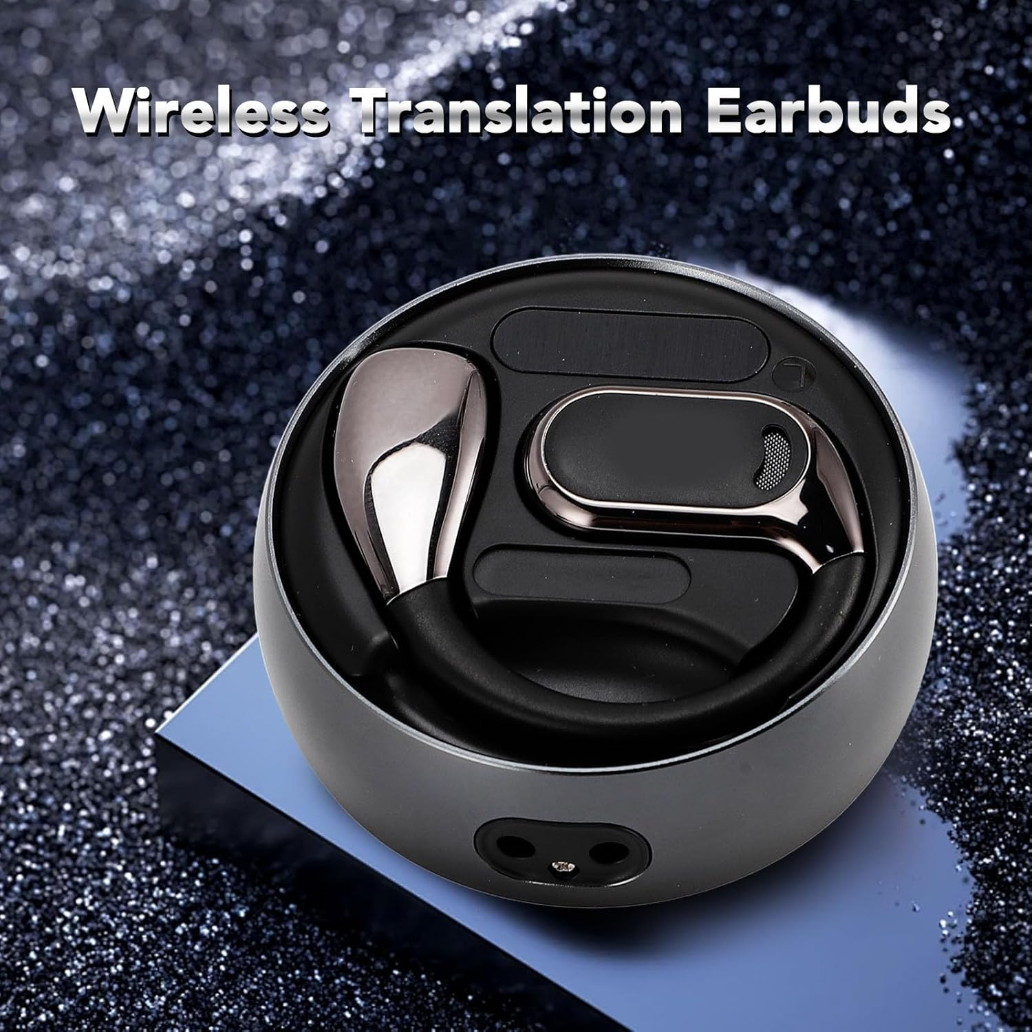 SENECESLI Earbuds Language Translation, Supports 133 Language Input Translator Device Compact Sound Reduction Ergonomic with App for Companies image number 1