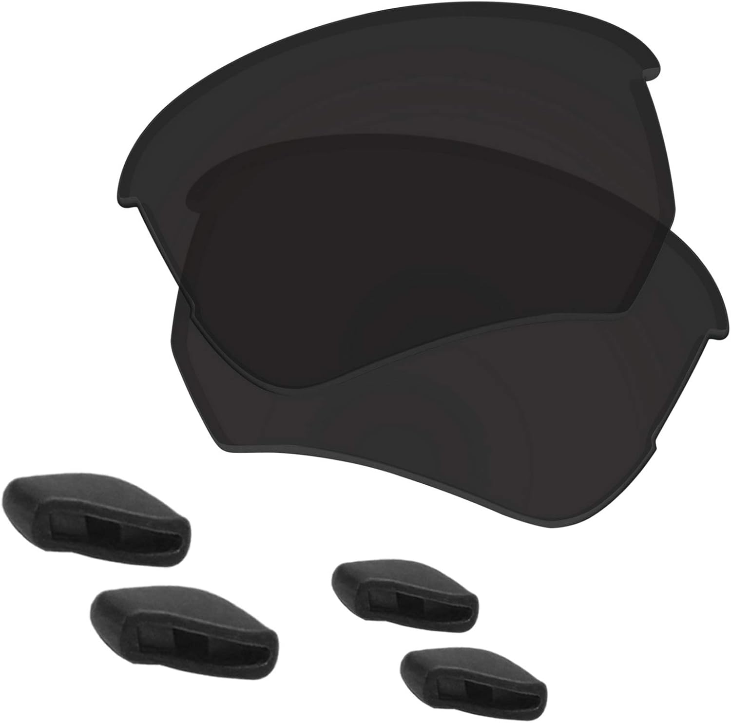 Predrox Flak Beta Lenses & Nose Pieces Replacement for Oakley Sunglass OO9363 Polarized