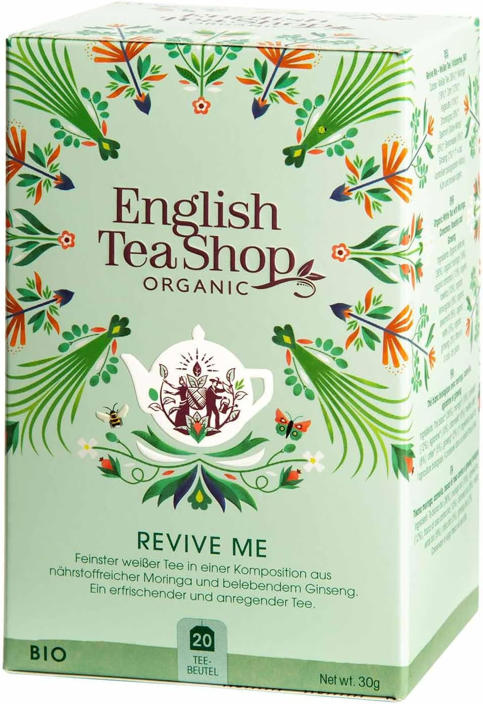 English Tea Shop English Tea Shop Organic Wellness Tea Revive Me 20Pc, 30 G