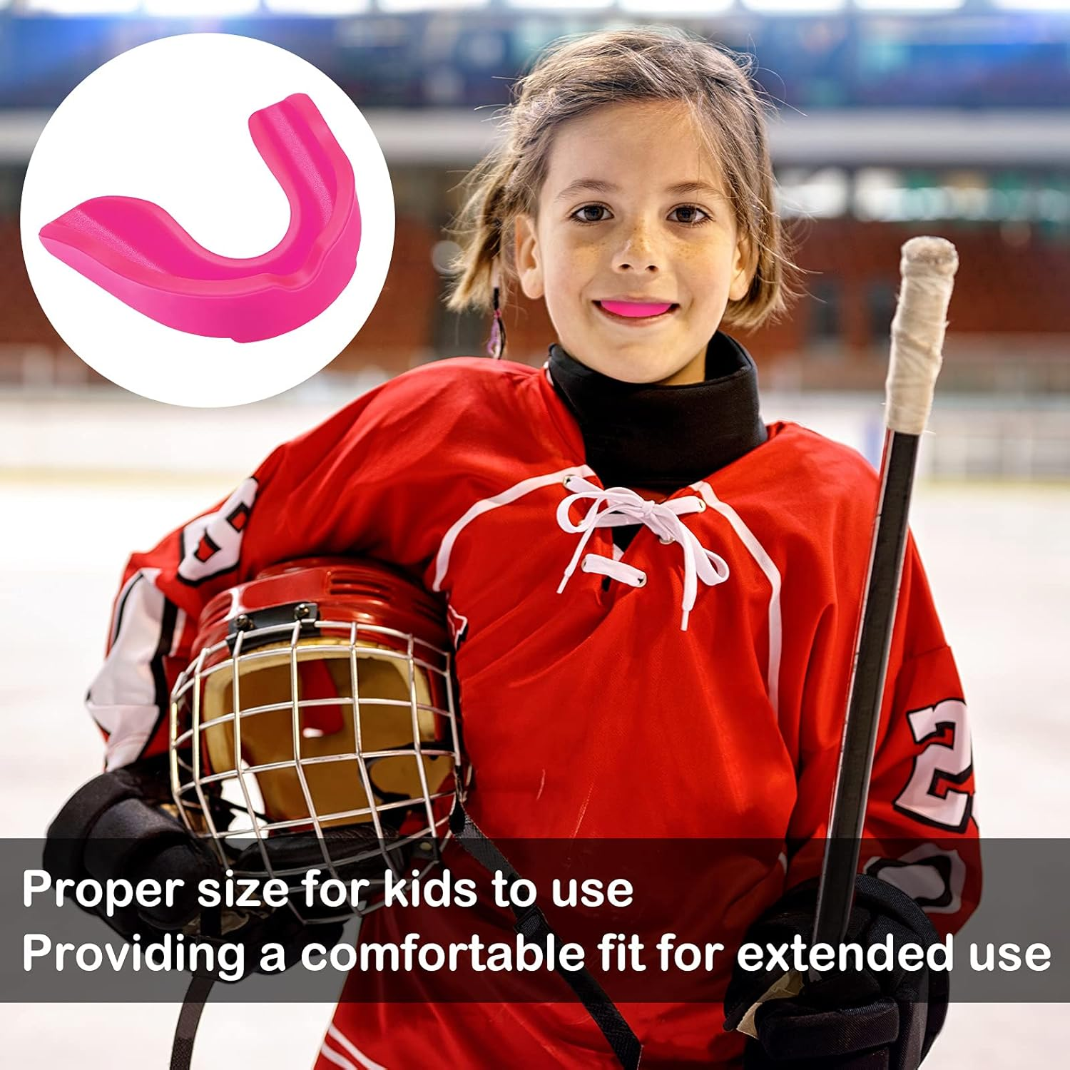 BBTO 6 Pcs Youth Kids Mouth Guard for Sports, Mouthguard Bulk with Case, Boy Girl Athletic Mouth Guard for Football Boxing Hockey Karate Basketball(Classic Style,Red, Blue, White, Black, Yellow, Pink)