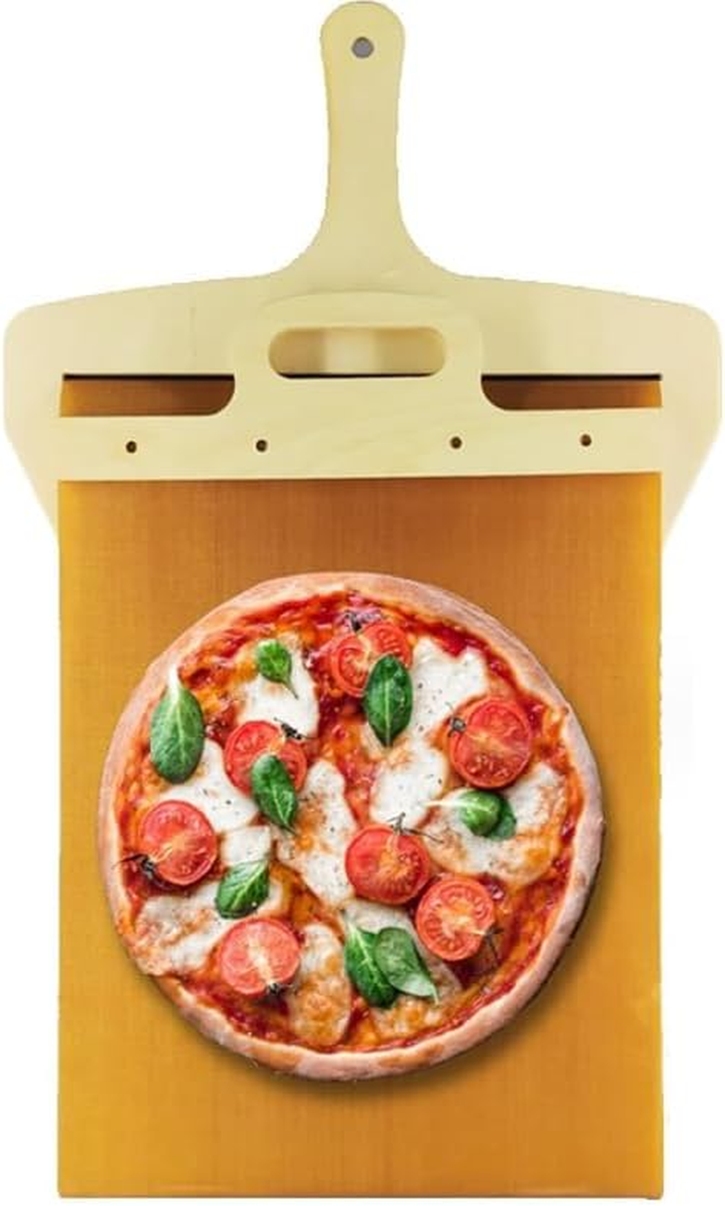 22Inch Sliding Pizza Peel, Pala Pizza Scorrevole Pizza Boards with Handle, the Pizza Peel That Transfers Pizza Perfect, Wood Pizza Spatula Paddle for Indoor & Outdoor Ovens image number 5