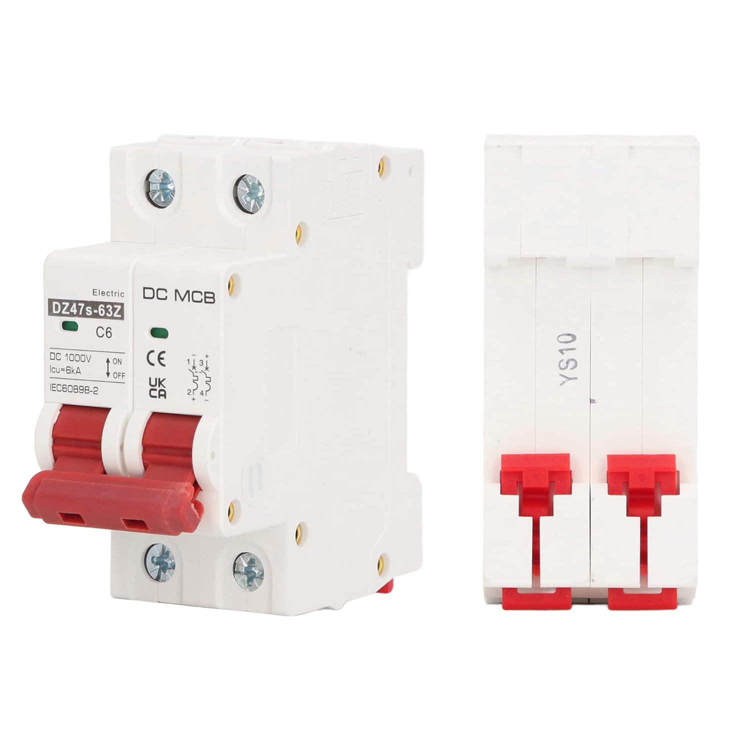 6A DC Circuit Breaker, Fast Decoupling, Miniature Circuit Breaker, Arc Extinguishing, Easy to Install, Wide Application with DC, Especially Dz47S 63Z, For