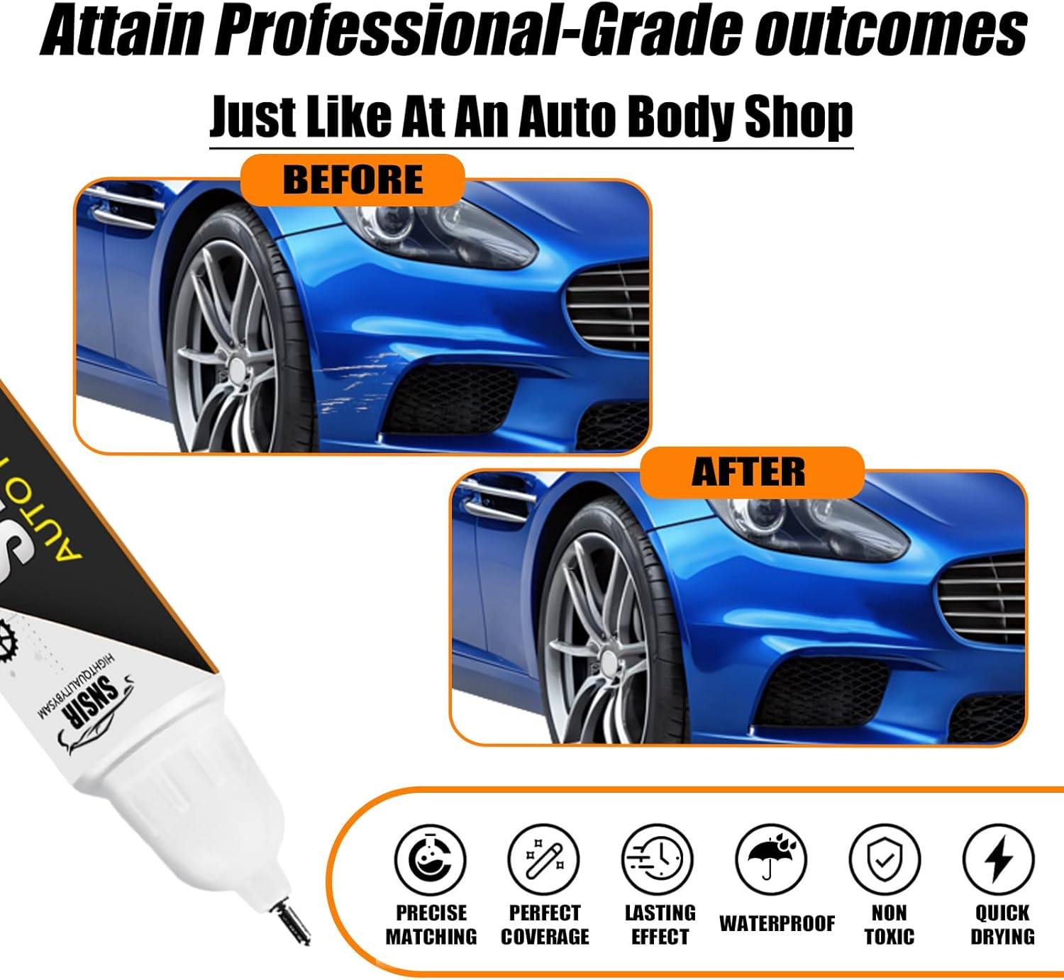Blue Pearl Touch up Paint for Cars, Color Accurate Touch up Paint for Cars, Premium Car Scratch Remover for Deep Scratches, Easy to Use, Safe and Non-Toxic image number 1
