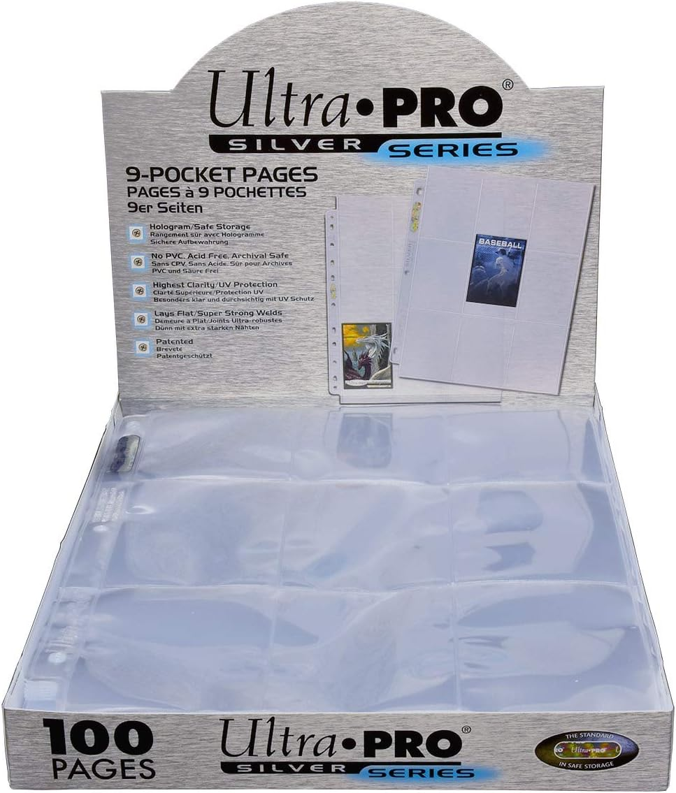 Ultra Pro 9-Pocket Silver Series Pages for Standard Size Cards image number 4