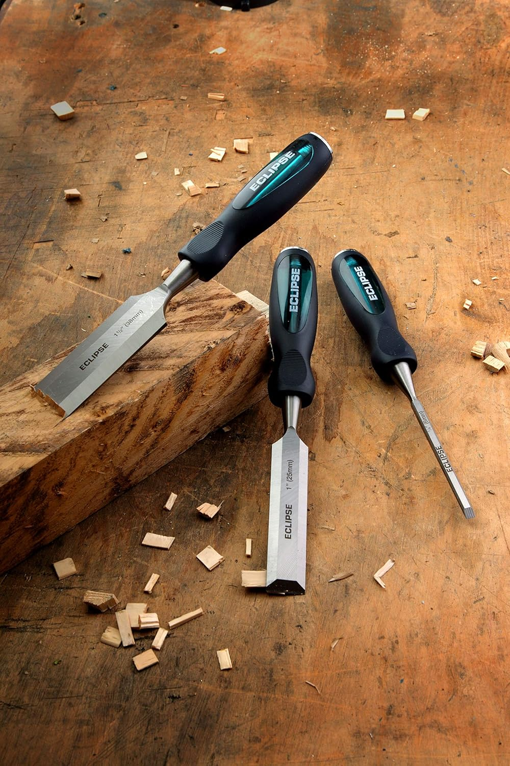 Eclipse High Impact Thru Tang Wood Chisel Set 4Pce image number 5