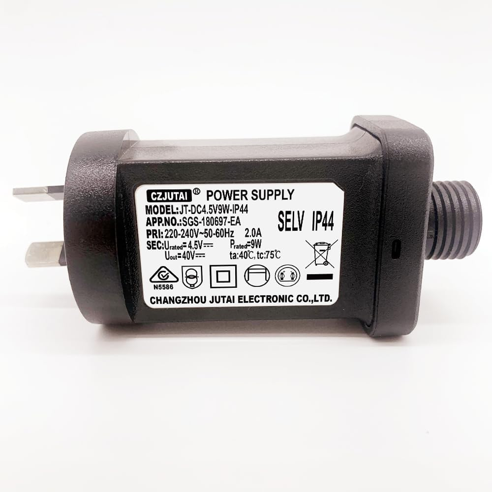 4.5V 9W Premieradapter Power Supply for CZJUTAI JT-DC4.5V9W-IP44 Christmas Lighting [A290] image number 2