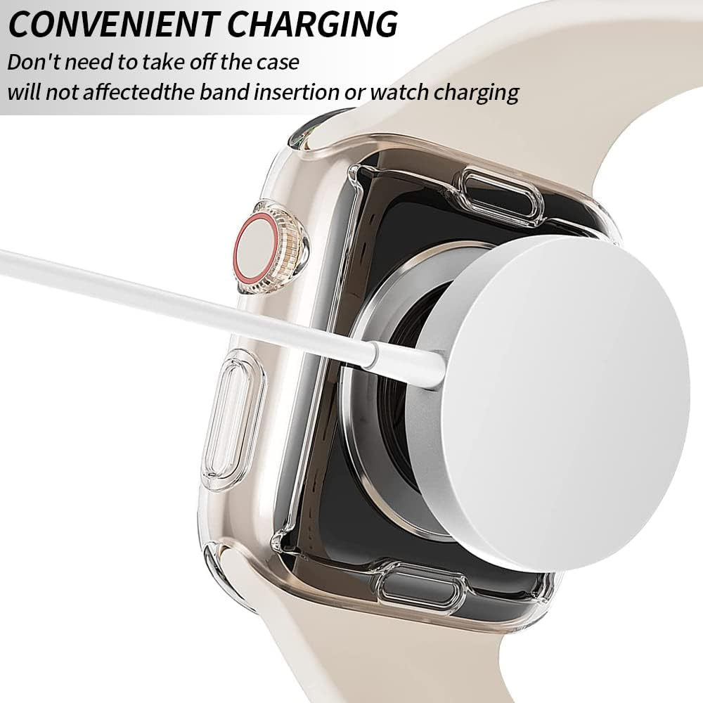 USTIYA 2X Case for Apple Watch Series Se / 6/5 / 4 40Mm Case Screen Protector TPU Smart Watch Cover image number 1