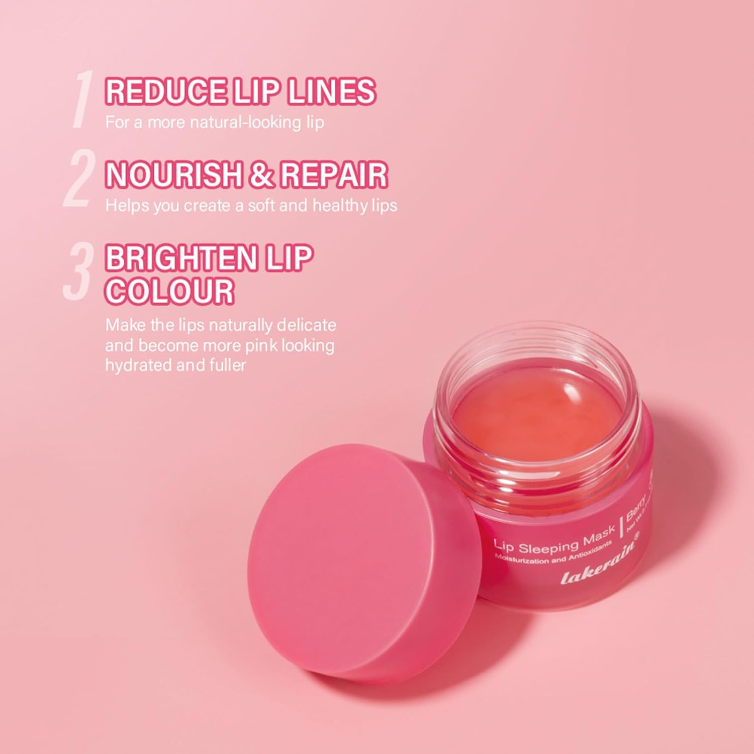 Hydrating Sleeping Lip Mask for Intense Overnight Moisture (Berry) image number 2