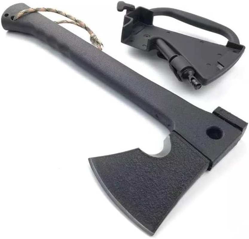 Camping Axe Survial Axe with Multitool and Durable Materials, Sharp Blade, Non-Slip Handle, Fire-Starter, Hammer Design, Rope-Cutter, Emergency Whistle, a Heavy Duty Axe for Your Next Trip image number 5