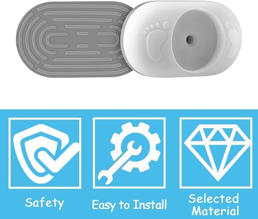 Mumoo Bear Baby Gate Wall Protector Wall Saver for Pressure Mounted Gate Protect Walls/Baseboard/Stairs/Door Frame/Doorways Work on Pet & Dog Gates, No Screw Need(White, 4 Pack) image number 2