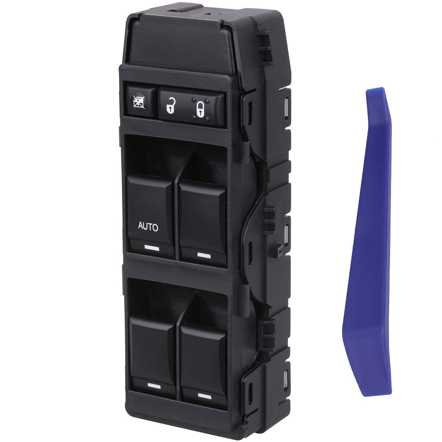 Master Power Window Switch Front Left Driver Side, Compatible with 2008-2013 Dodge Avenger Caliber Charger Magnum Dakota 07-10 Chrysler 200 300 Sebring 11-13 Jeep Compass Patriot 4602780AA, 4602780AB image number 4