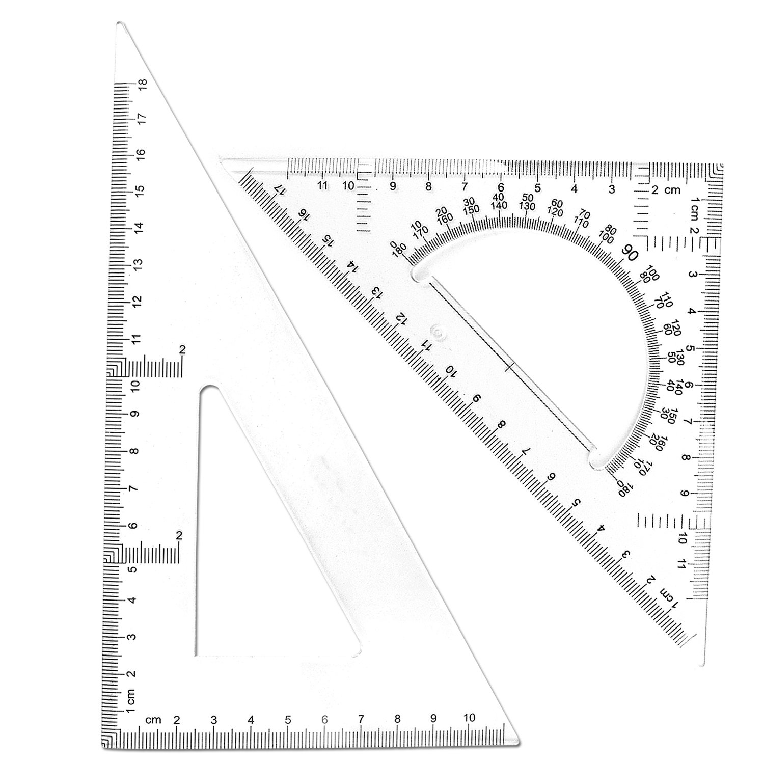 Bronagrand Triangle Ruler Square Set, 30/60 and 45/90 Degrees, Set of 2 image number 4