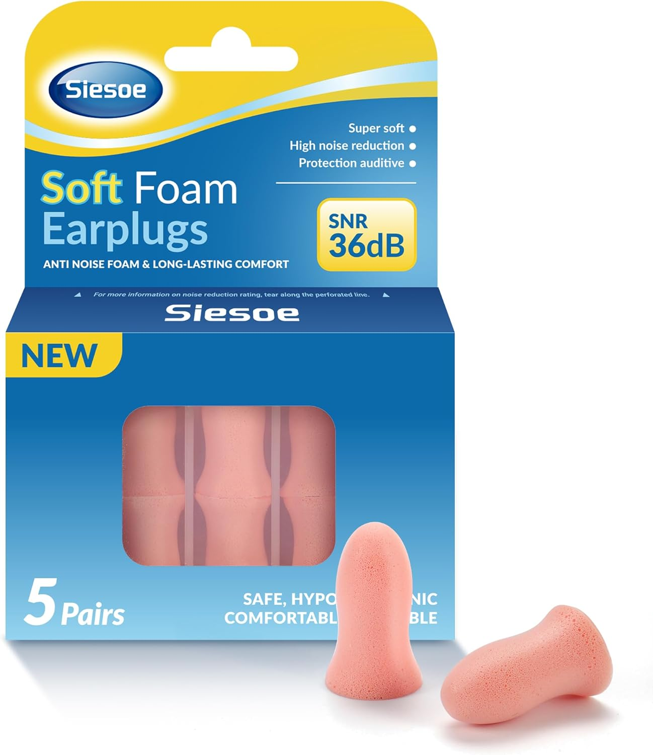 2025 Ultra Soft Foam Ear Plugs for Sleeping, Streamline Arc Design, 36Db Highest NRR, Comfortable Ear Plugs for Snoring, Travel, Concerts, Studying, Loud Noise, Work image number 5