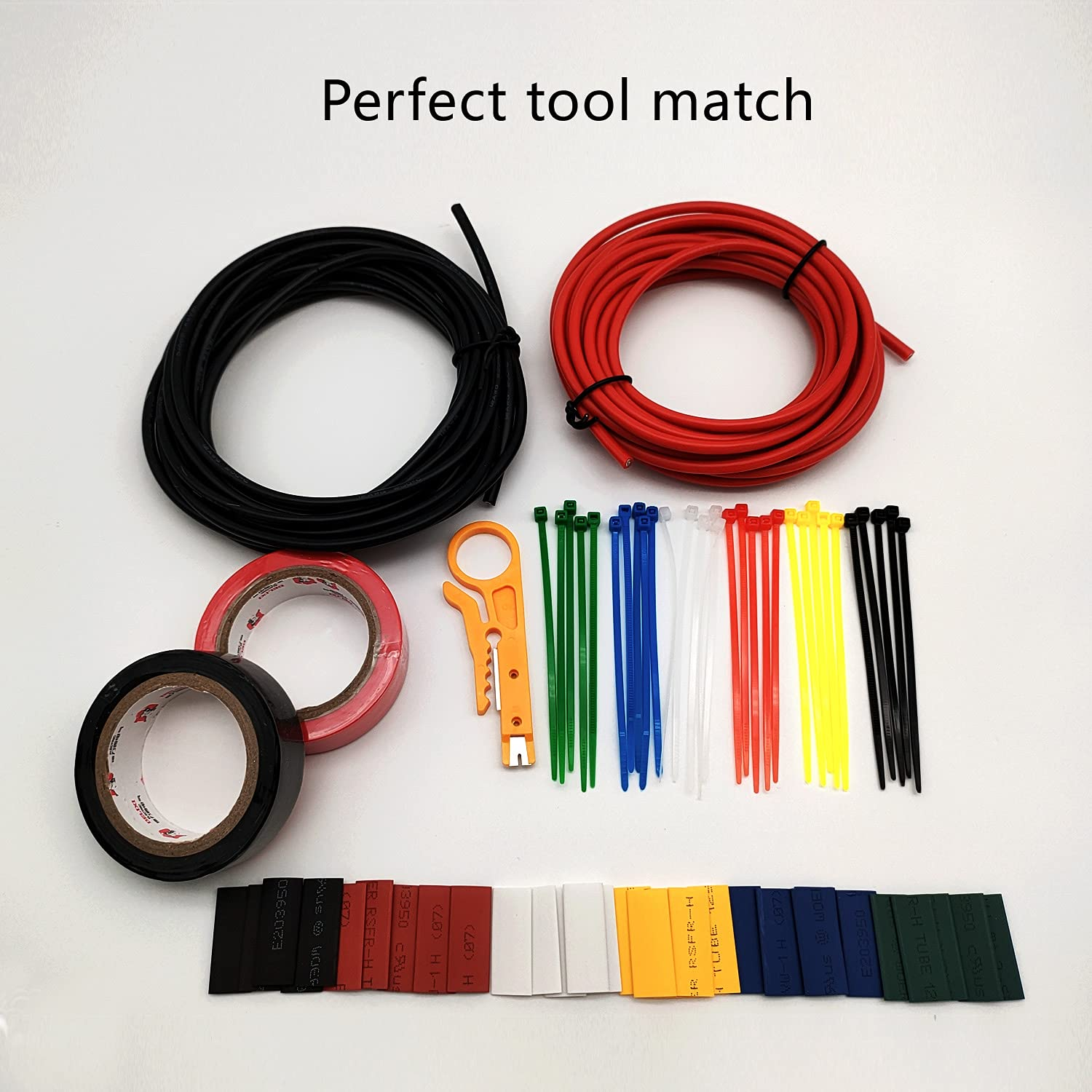12Awg Gauge Wire Power Wiring Silicon Cable Wire Kit Flexible Workable Stranded Wire Tin Plated Copper Wire Heat Resistant and Cold Resistant 13 Ft Black and 13 Ft Red 680 Strand 0.08Mm Included Tools image number 3