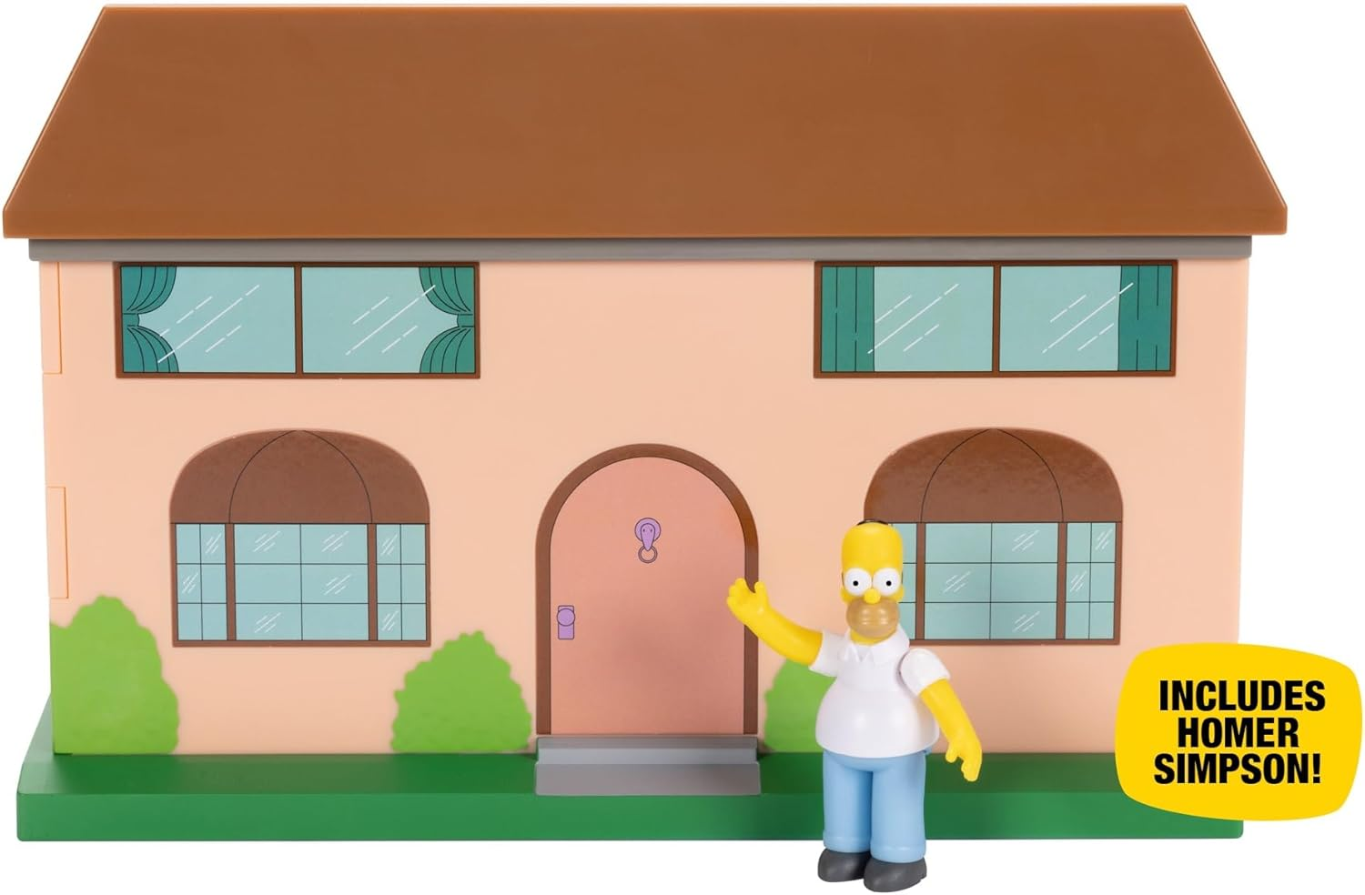 The Simpsons Living Room Diorama House Playset, 2.5-Inch Scale Homer Action Figure and Accessories image number 3