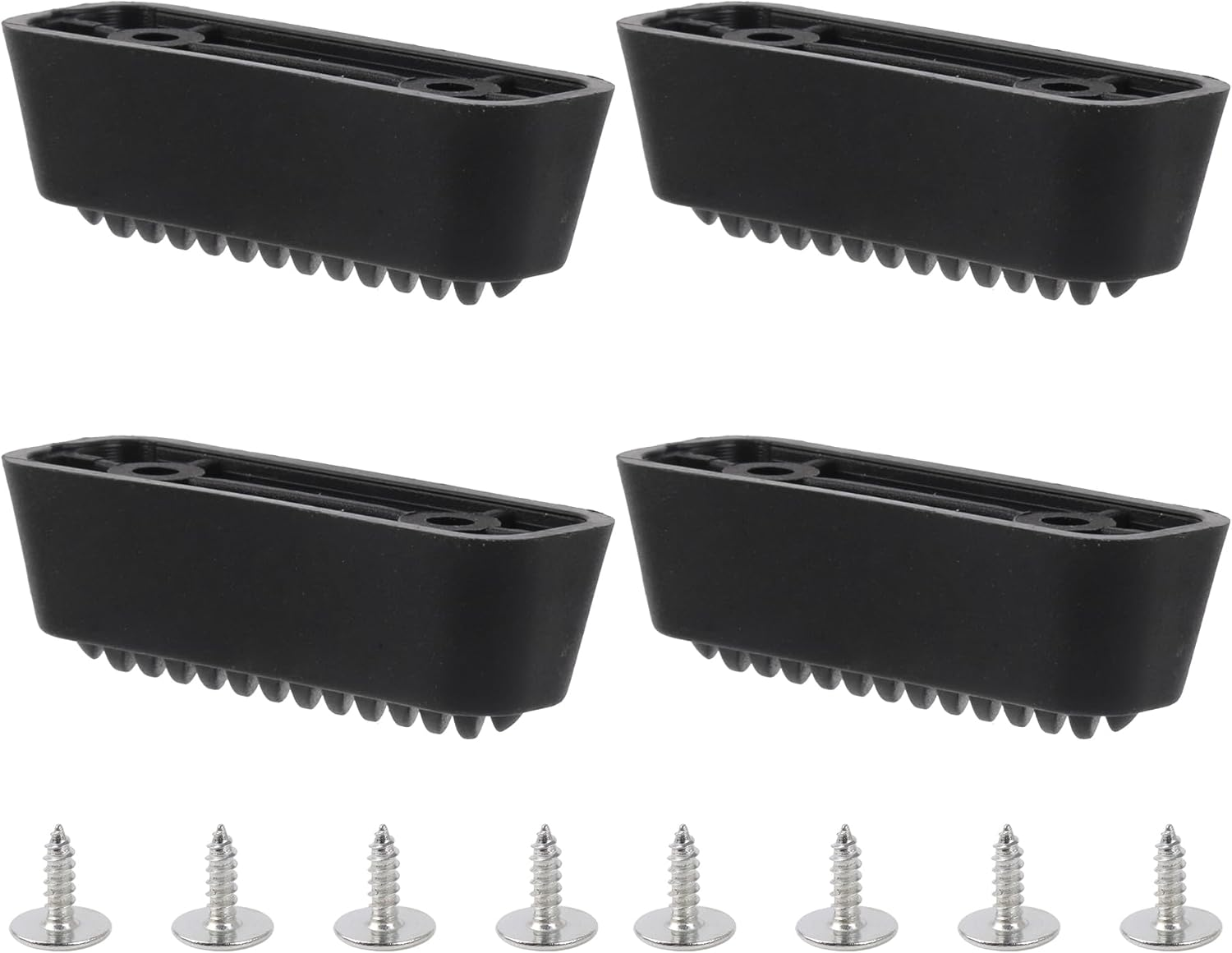 RDEXP 4Pcs Black Feet Pads for Suitcase Luggage Holder Side Feet 4.7 X 1.6Cm image number 4