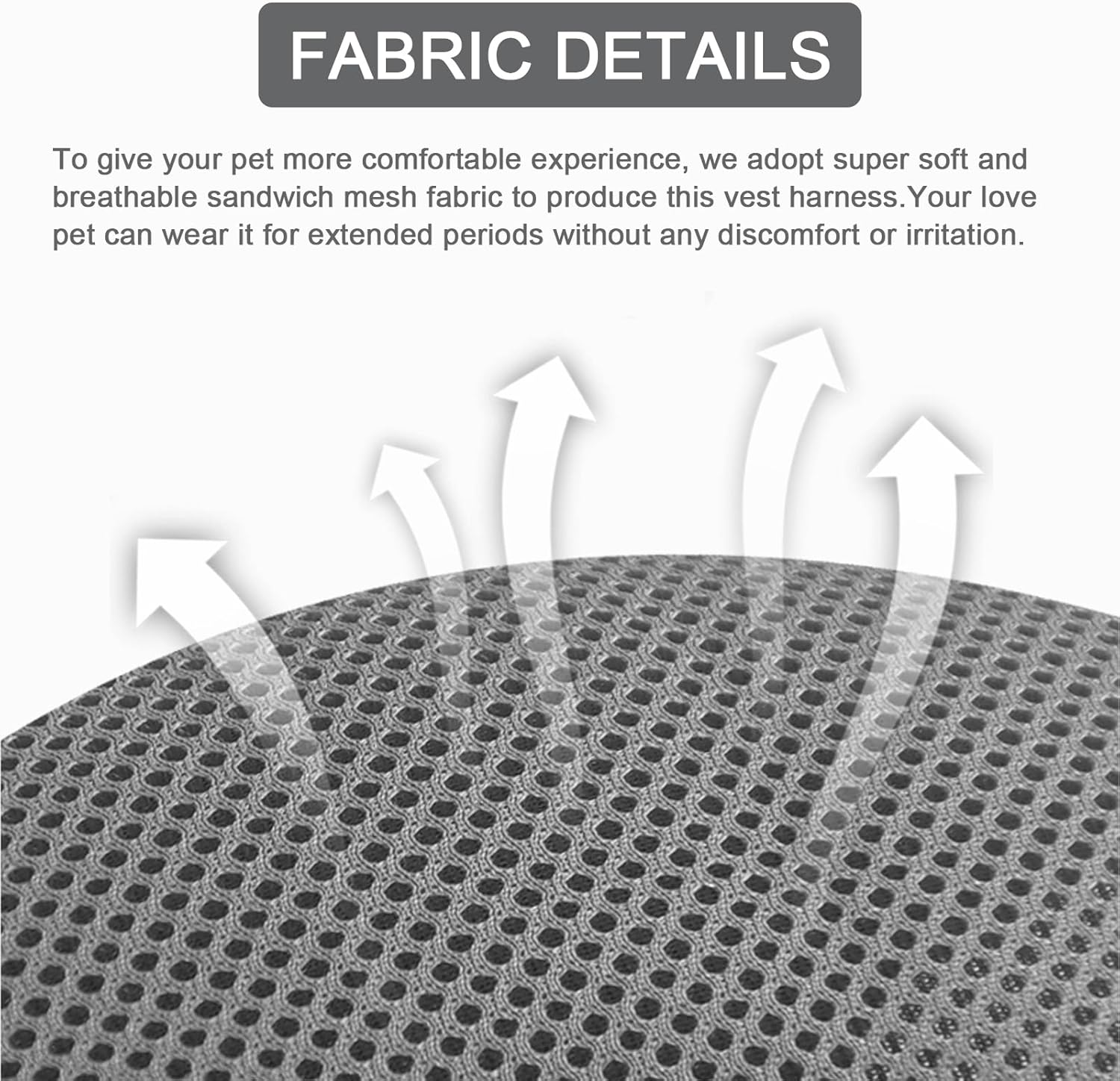 Cat Harness and Leash Set, Upgraded Escape Proof Adjustable Vest with Lead for Large Cat Small Dog Puppy Outdoor Walking, Soft Breathable Mesh Jacket with Reflective Strips for Dark Night L Gray image number 4