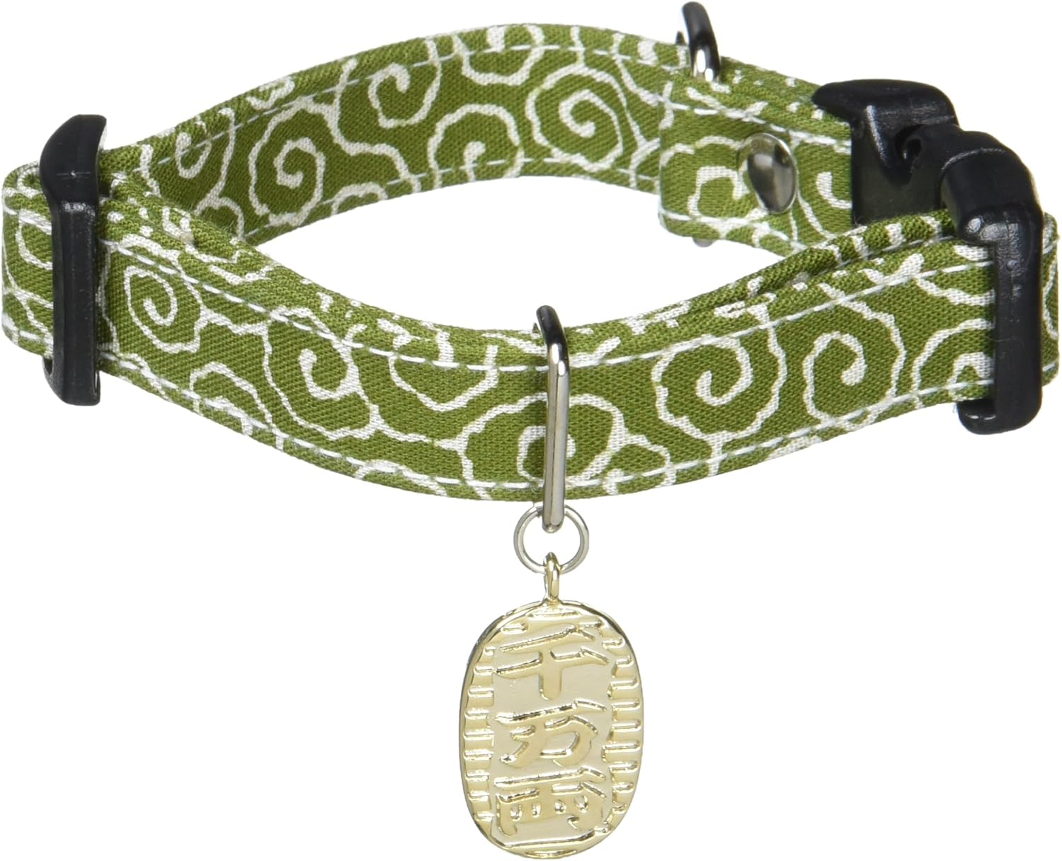 Dog Amo.K 910032-2 Collar, Arabesque Oval M-GRE