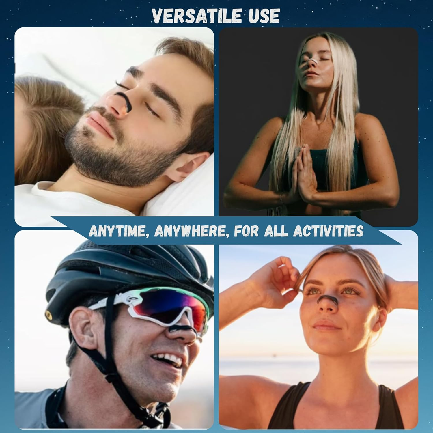 30 Day Supply Magnetic Nasal Strips - Breathing Nose Magnets, Nose Strip Magnetic, Open Airways, Improve Sleep Quality, Reduce Snoring and Mouth Breathing, Instant Congestion Relief. image number 3