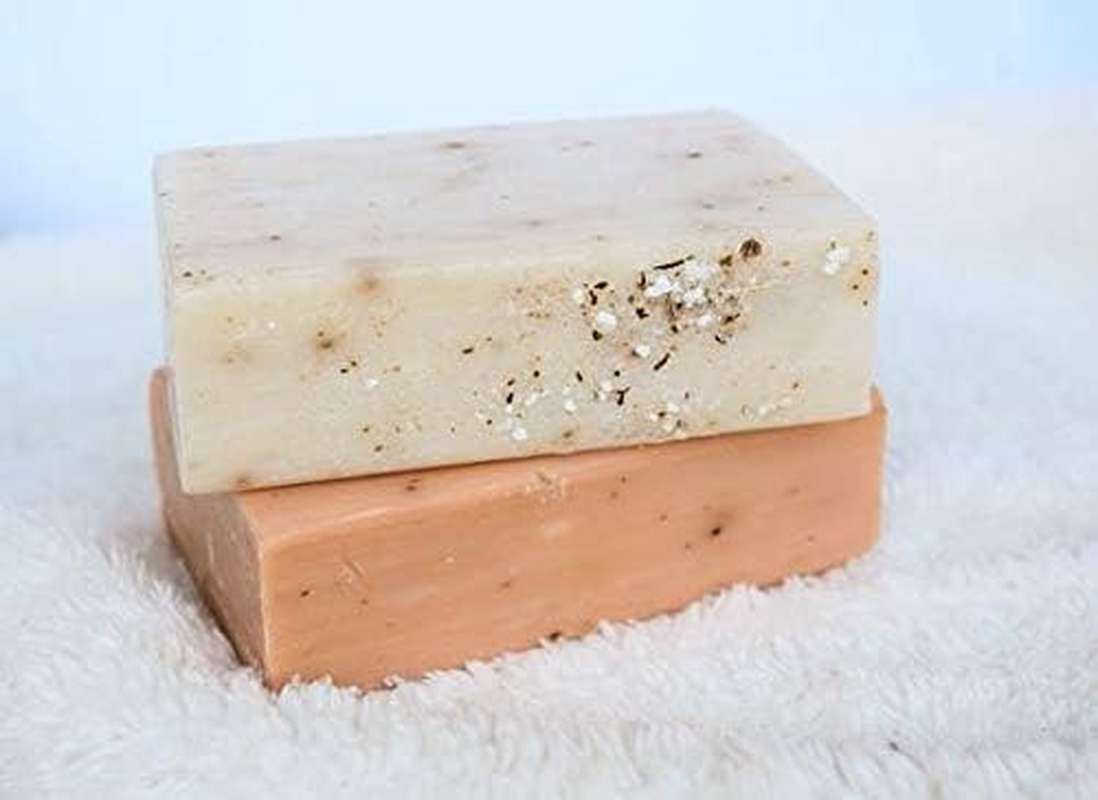 Rose Himalayan Bar Soap for Whole Body & All Skin Types. the Best Anti-Bacterial Cleanser for Hands All-Natural Beauty Soap for Showers That Gently Exfoliates with Rose Oil and Oatmeal