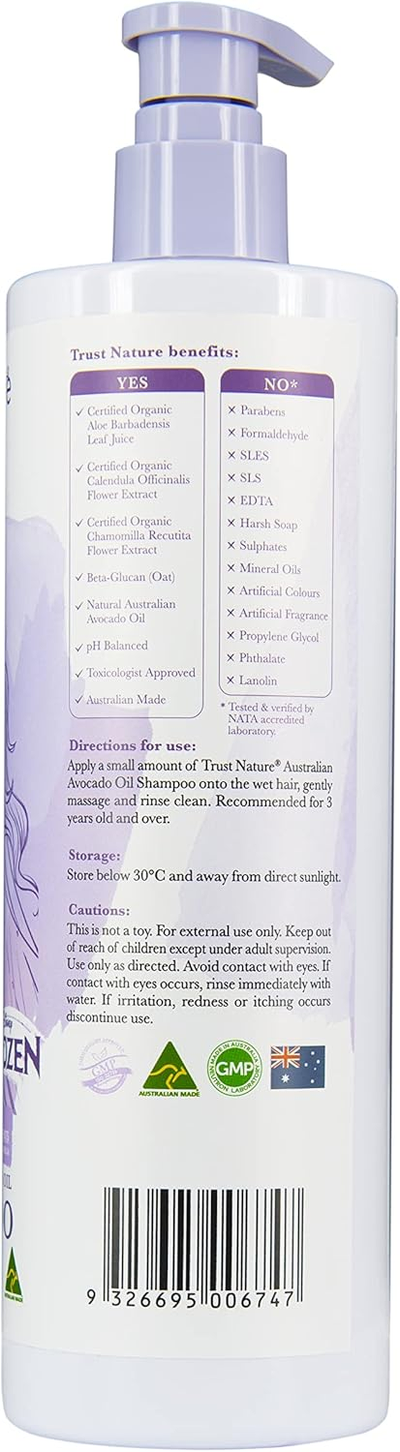 Trust Nature Frozen Australian Avocado Oil Shampoo 500 Ml image number 1