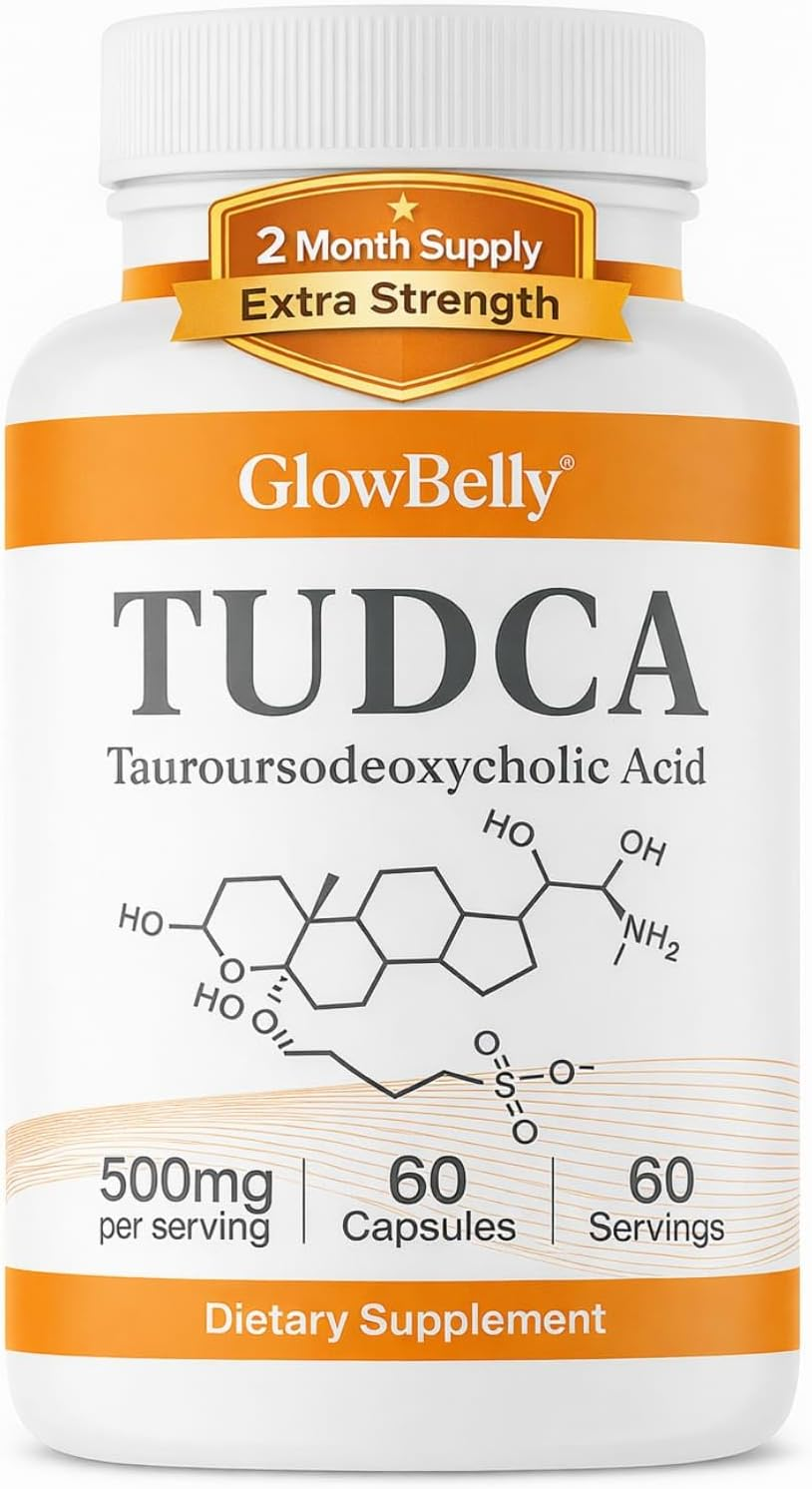 TUDCA Capsules 500Mg | Tauroursodeoxycholic Acid | Pure Single-Ingredient 1 a Day Formula | 60 Capsules by Glowbelly image number 2