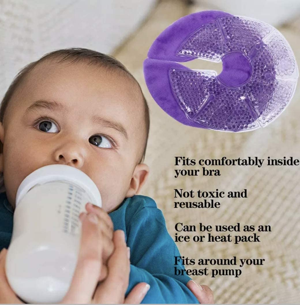 Dolson Hot and Cold Breast Therapy with Soft Fabric 2 Packs Hot and Cold Breast Pack Reusable image number 2