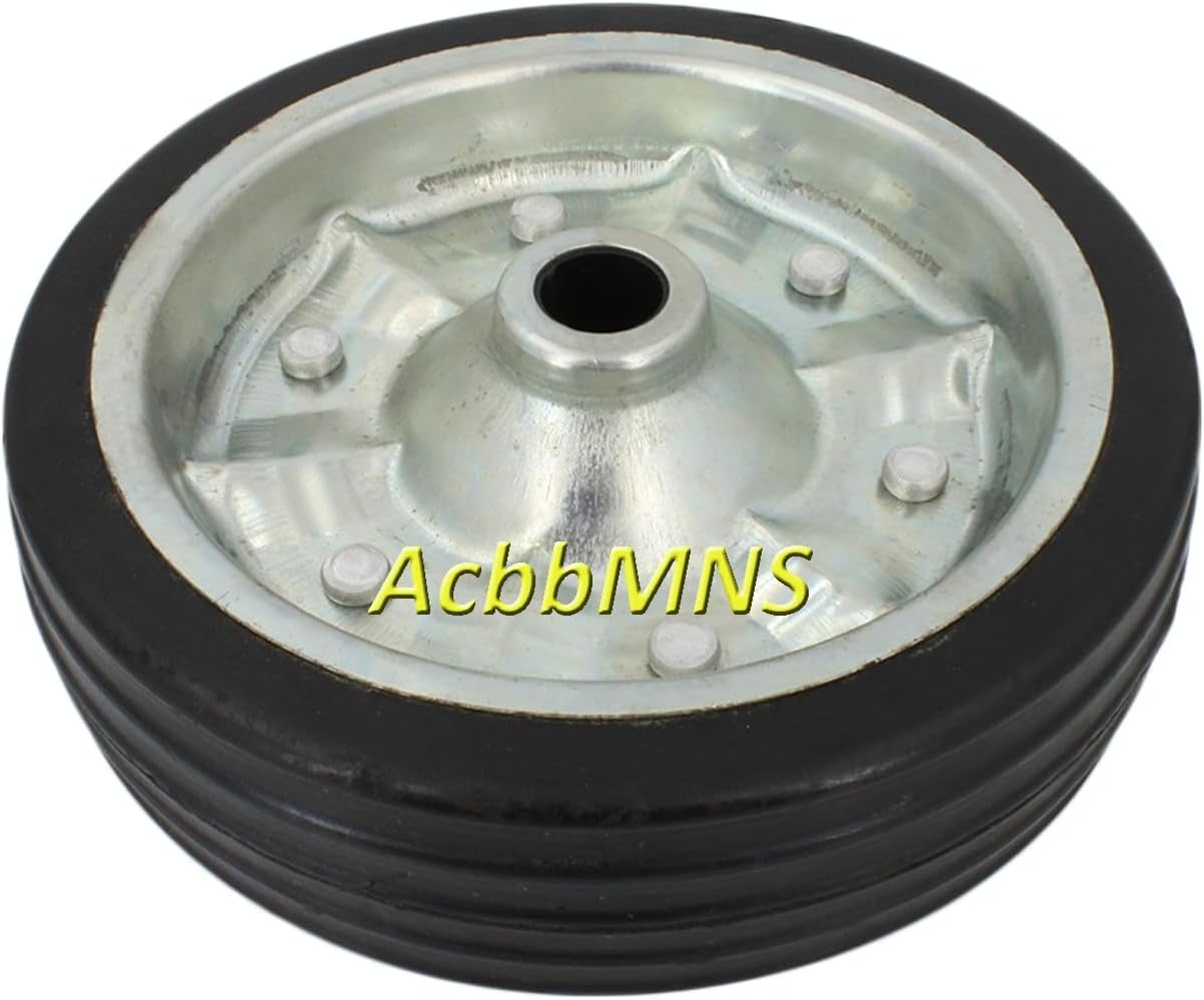 Acbbmns 8" (200Mm) Jockey Wheel Solid Rubber Replacement Wheel Tyre Tire Trailer Caravan, Diameter 200 Mm, Tyre Width 55 Mm, Bore 16Mm image number 2