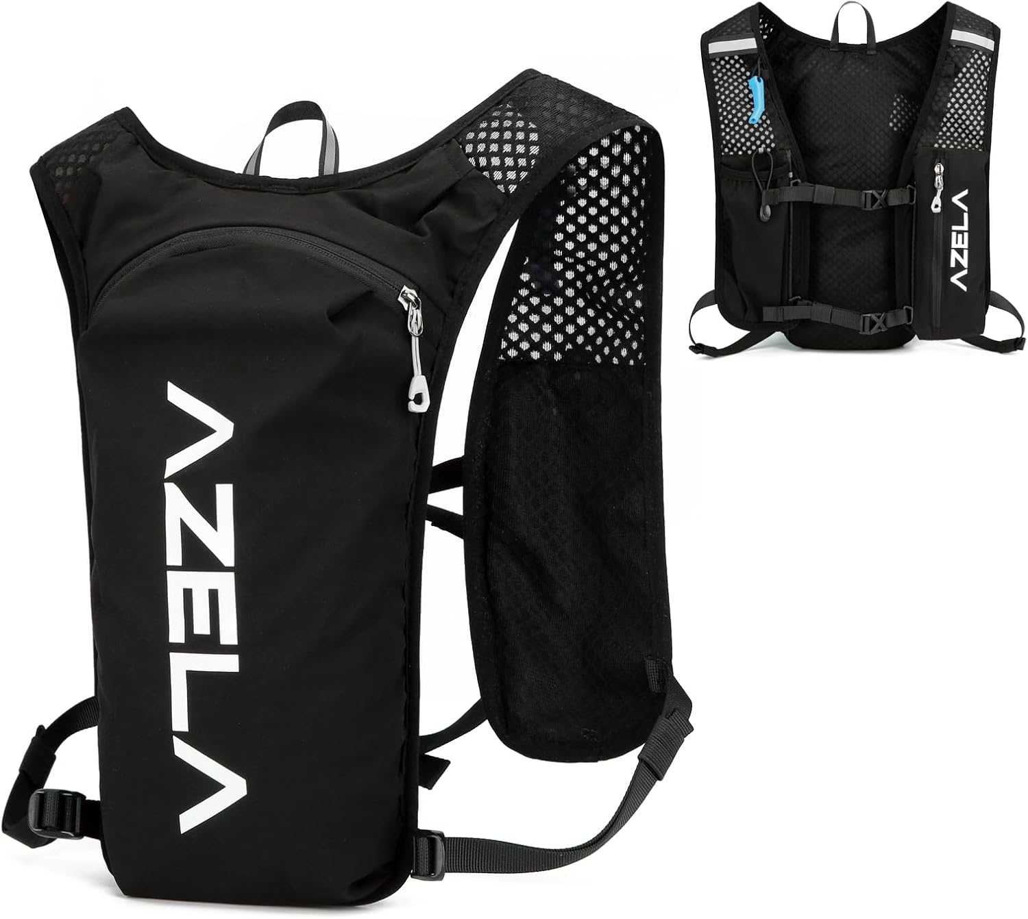 AQIIGOSE Running Hydration Vest, Lightweight Hydration Backpack for Women Men Jogging Trail Race Marathon Cycling Hiking Climbing Camping