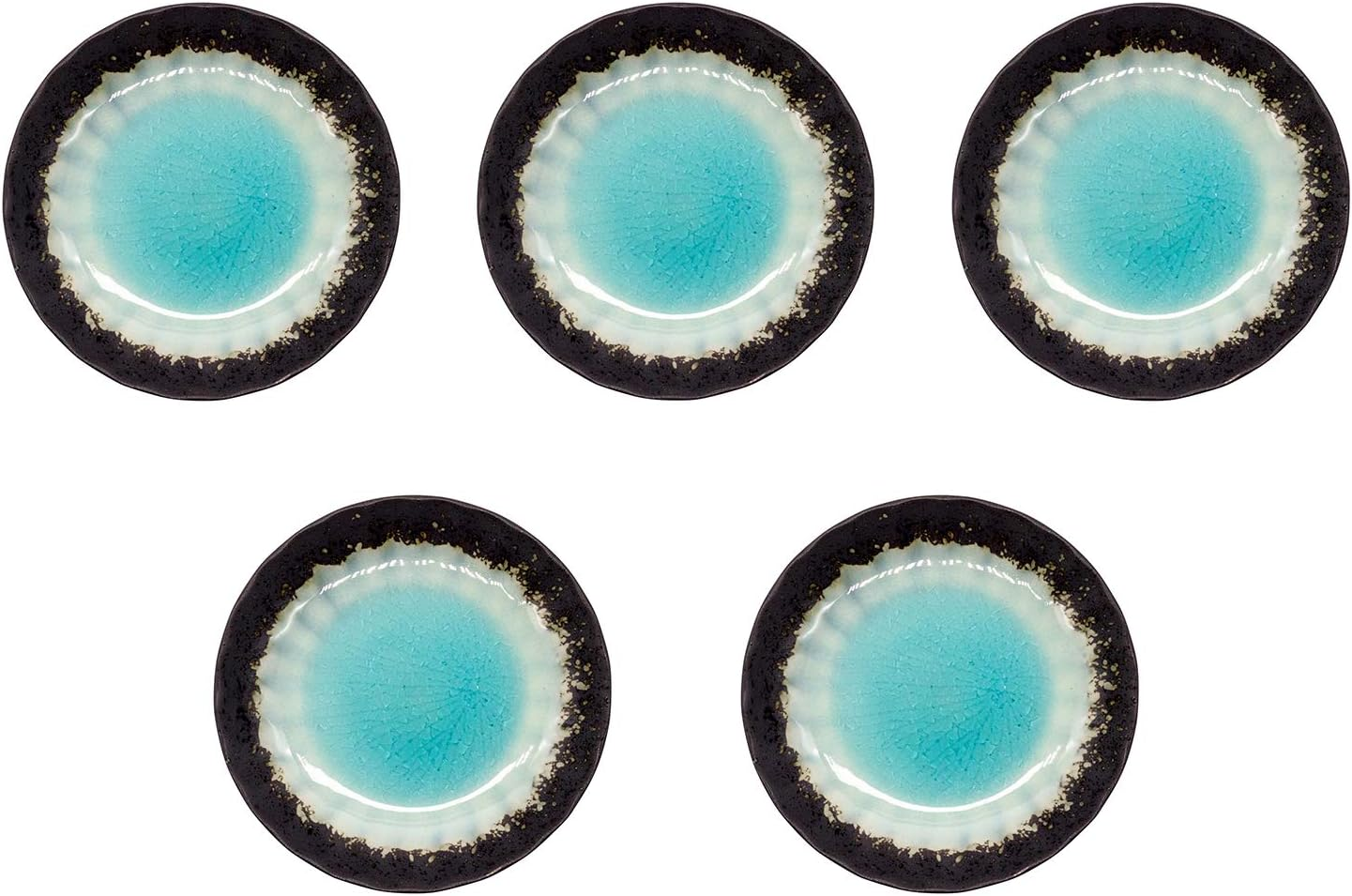 Mino Ware Small Plate, Diameter 4.7 Inches (12 Cm), Set of 5, Shinkai, Made in Japan image number 4