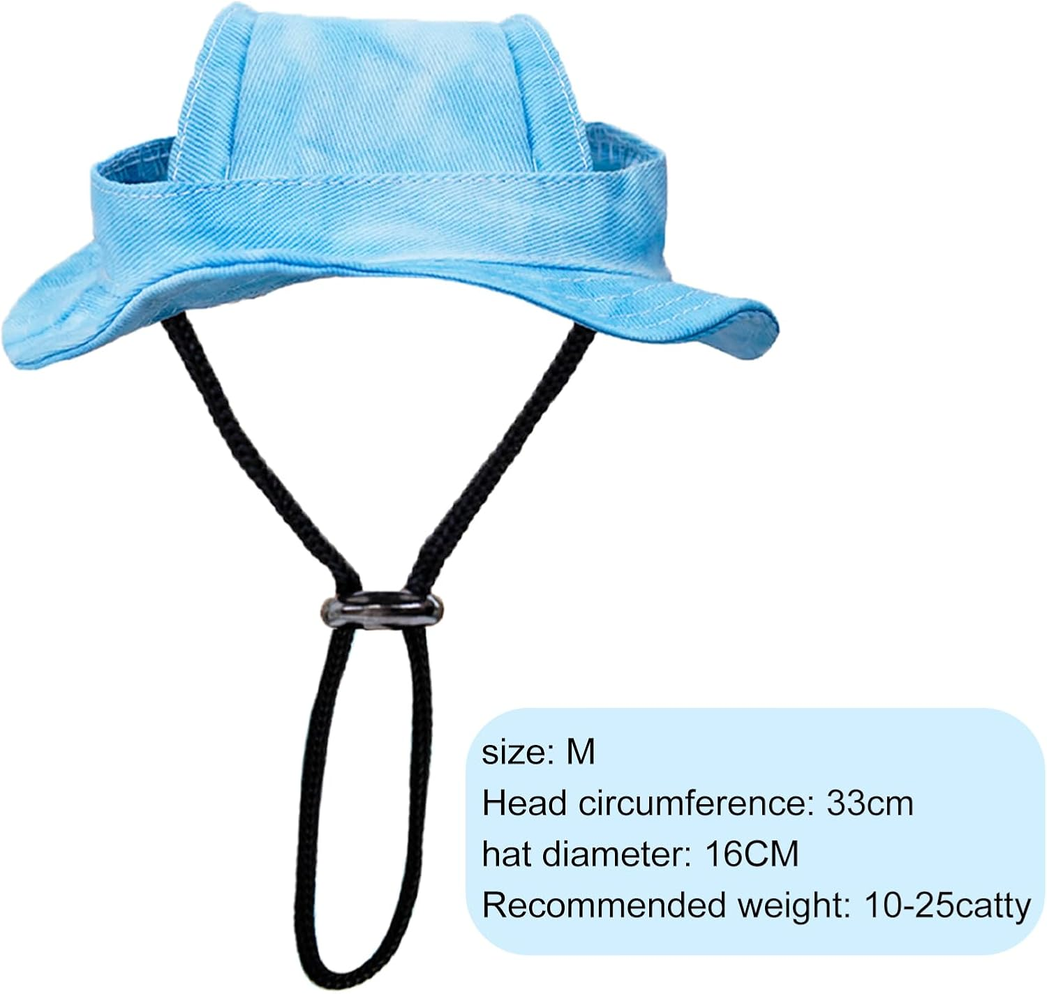 TYXHXTF Dog Baseball Cap, Outdoor Sun Protection, Visor Cap with Ear Holes, Blue, M image number 4
