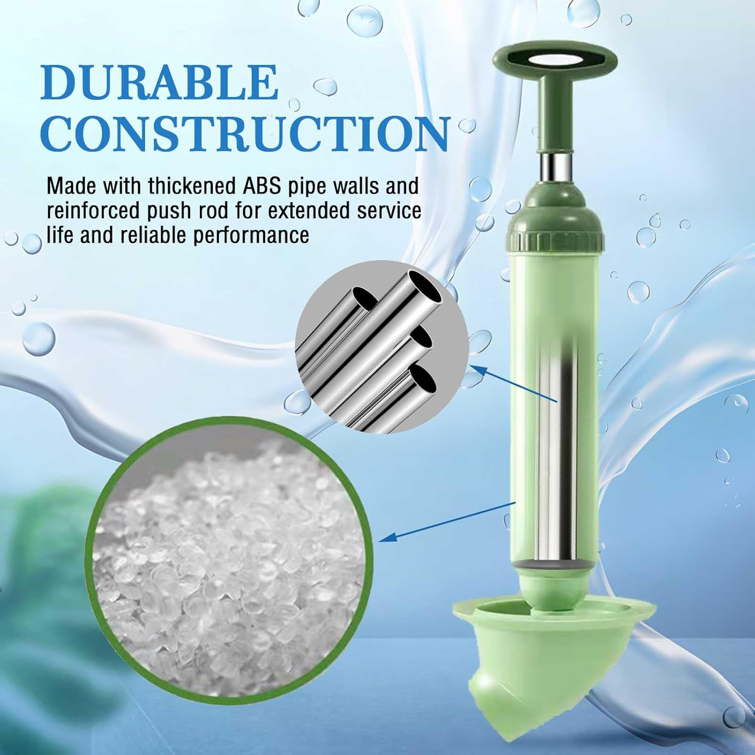 Professional Toilet Plunger, High Pressure Unclogger with Curved Head Design, Small and Powerfull, Commercial & Residential Use image number 4