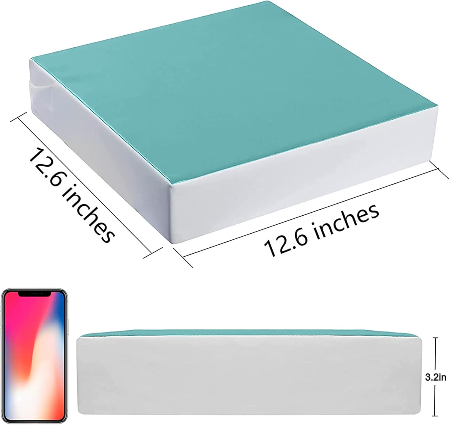 Haureigi Toddler Booster Seat Dining Cushion, High Seat Pad Baby Booster Seat Extra Thick Foam Portable Chair Pad Removable Washable Green image number 4