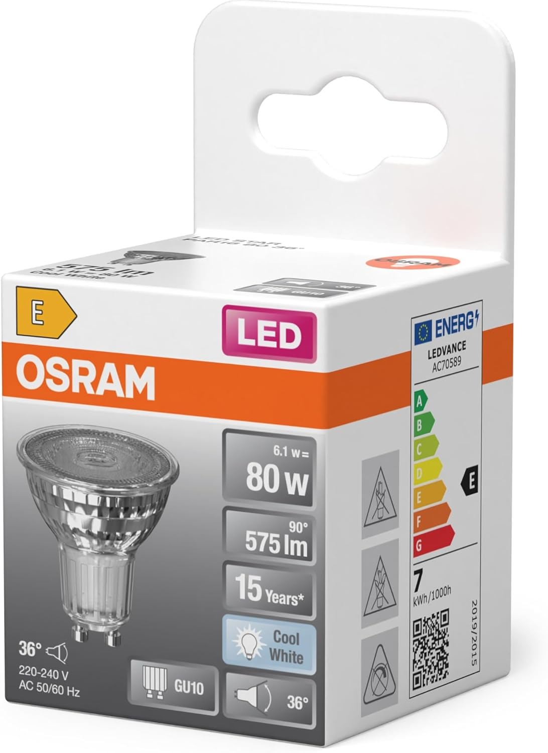 OSRAM LED Star PAR16 6.1 W 840 GU10