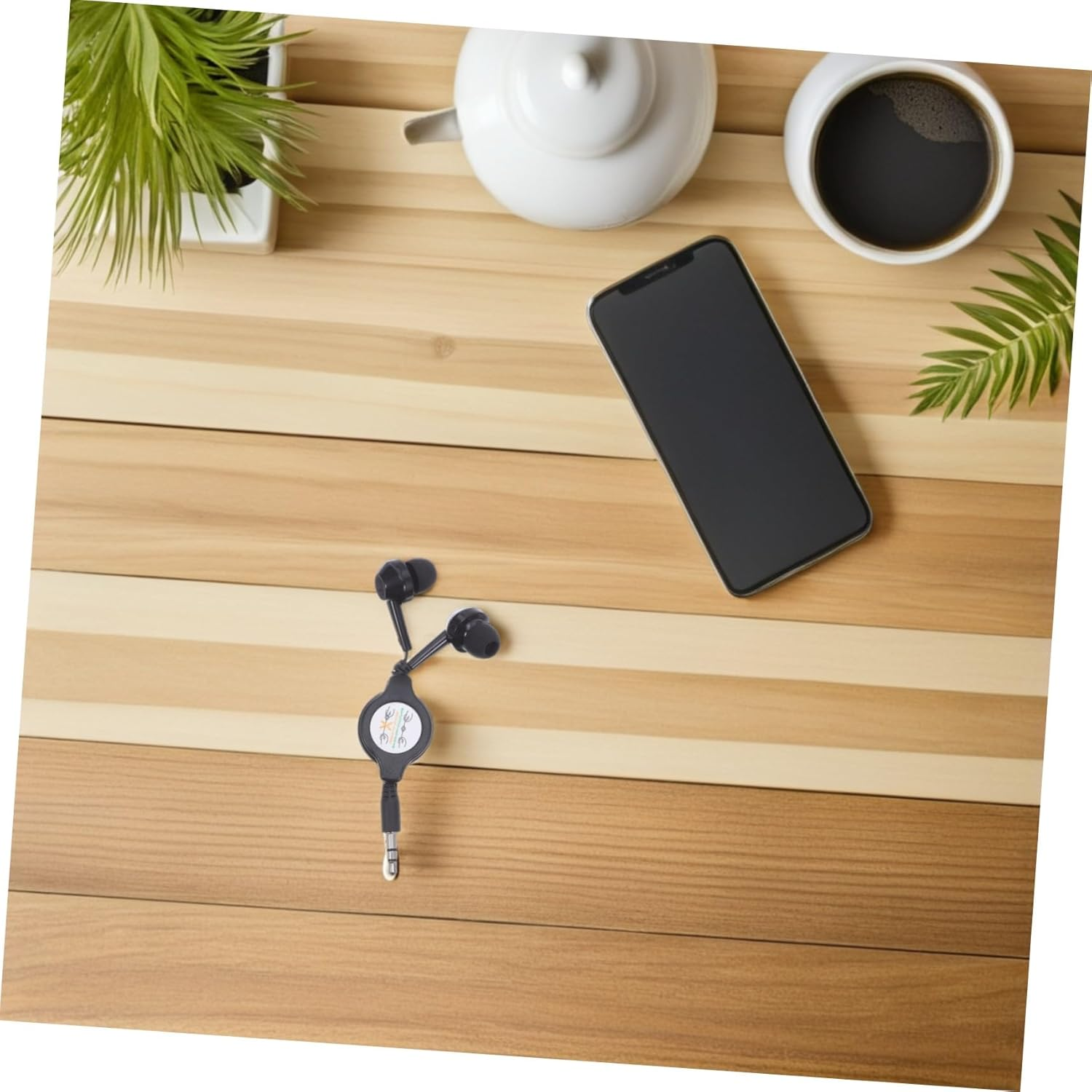 DOITOOL 2Pcs Double-Pull Retractable Earphones Wired for Boys and Girls Ear Earbuds Portable Retractable Headphones for Running and Sports Activities image number 4